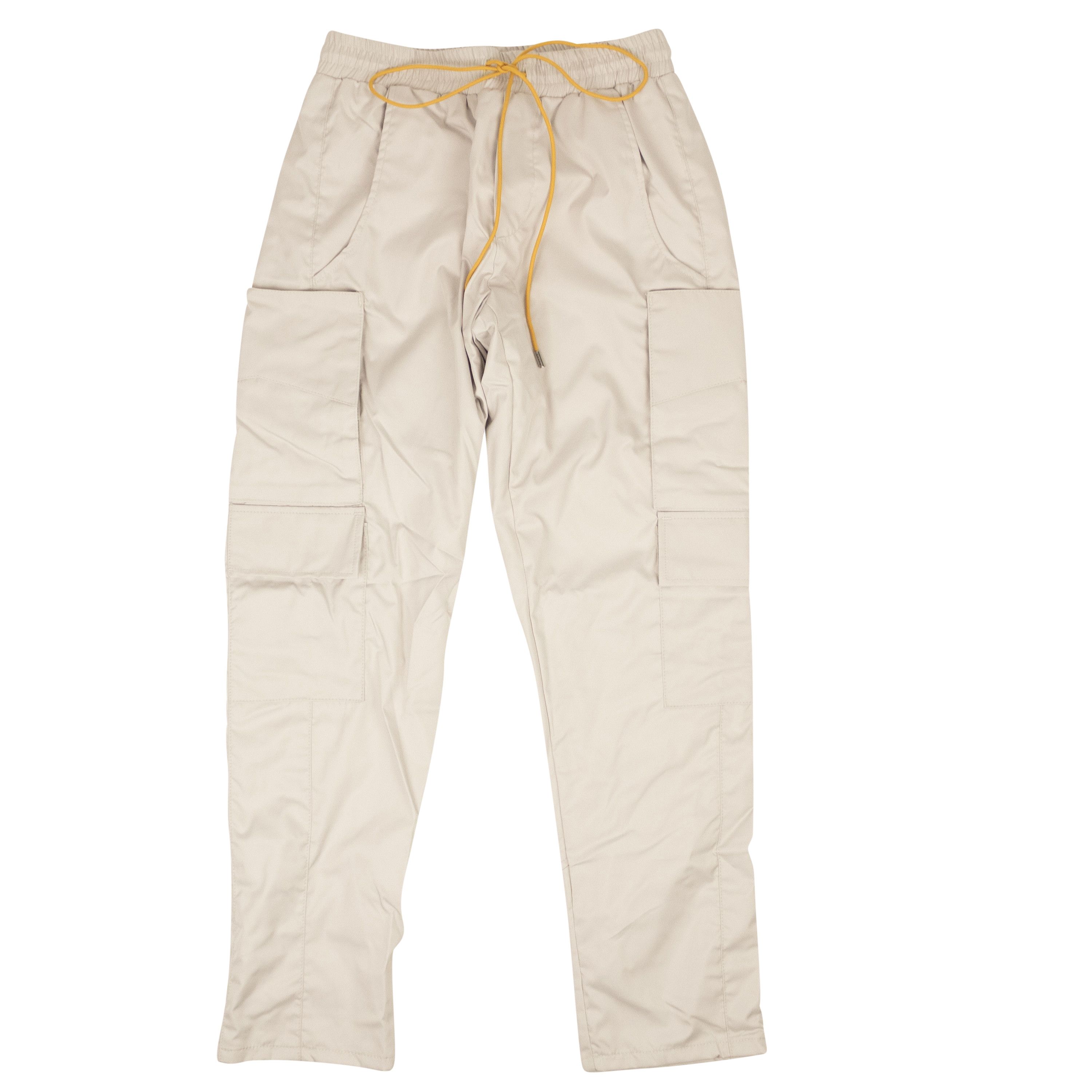 image of Rhude Creme Rhose Polyester Relax Fit Cargo Pants Size Xxl, Men's
