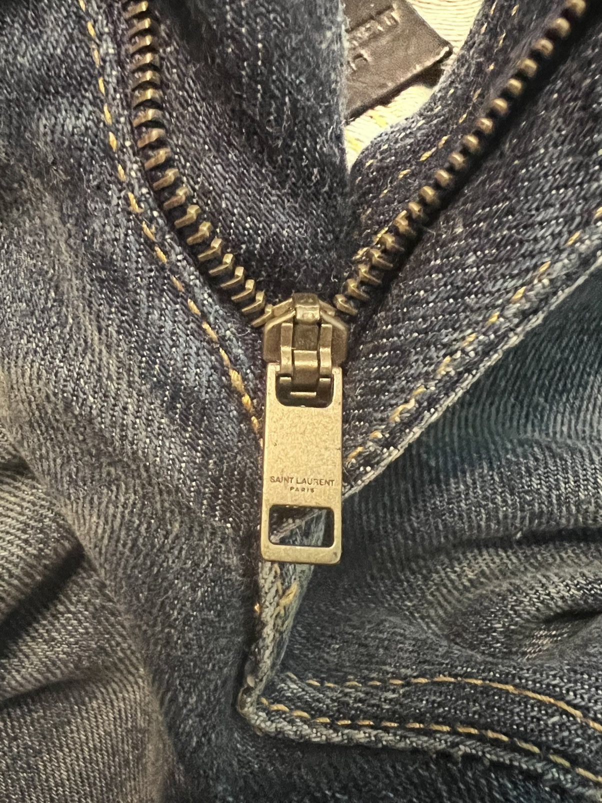 Saint Laurent Paris Saint Laurent D25 Bootcut Cropped Jeans Blue 27” NWOT Size 27" / US 4 / IT 40 - 11 Thumbnail