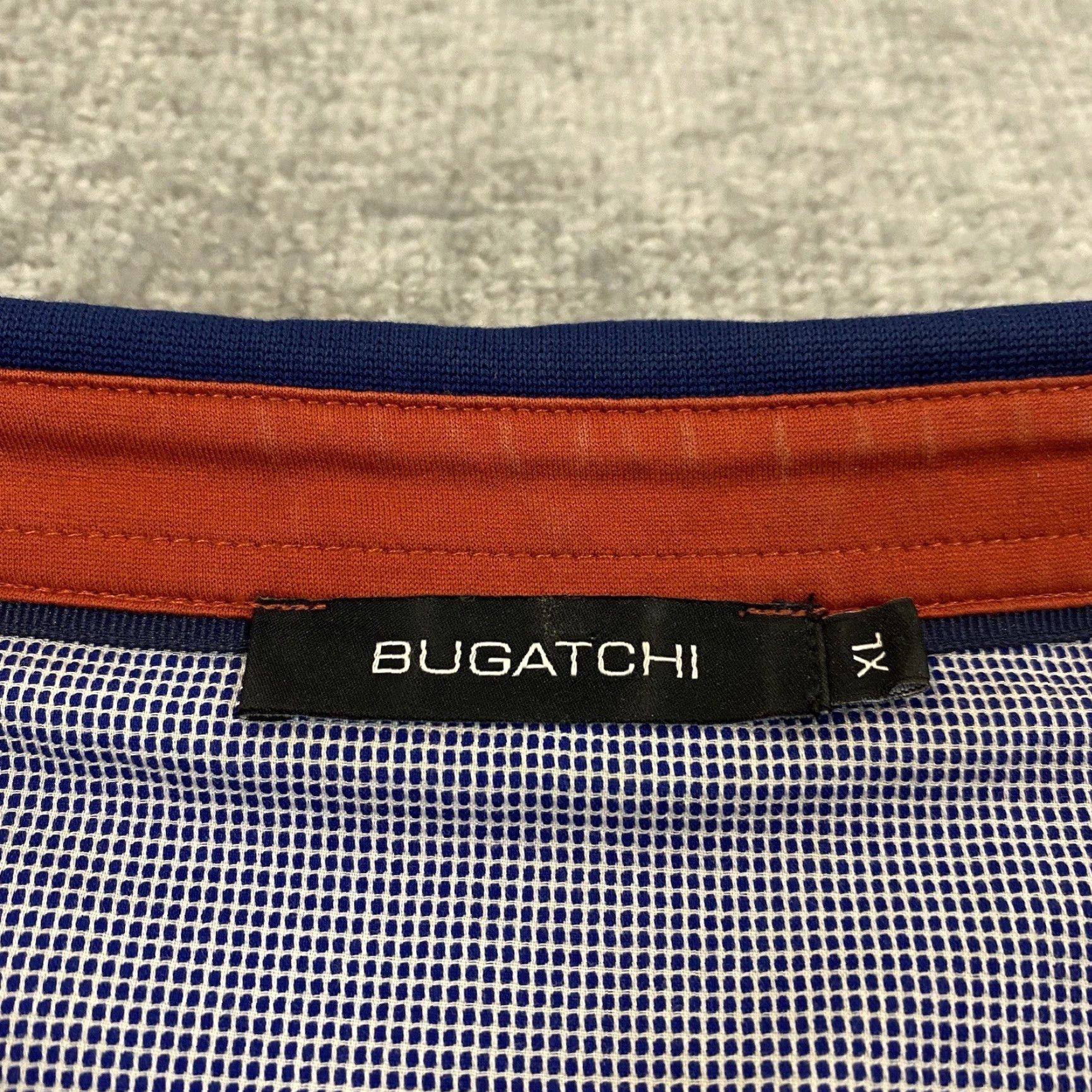 BUGATCHI BUGATCHI Polo Mens XL Multicolor Colorful Collared Micro Dot Geometric S/S Golf Shirts Size US XL / EU 56 / 4 - 3 Thumbnail