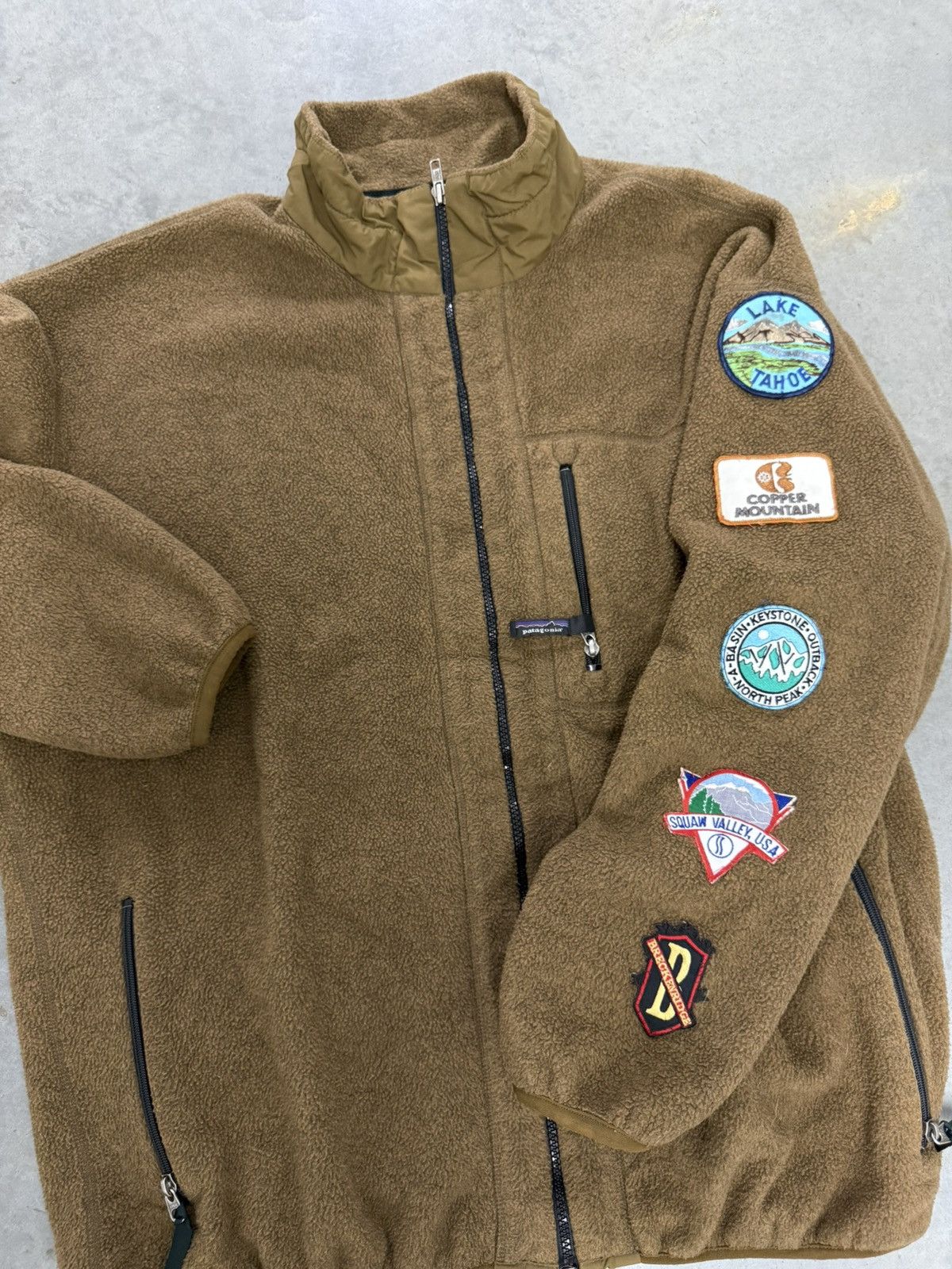 Patagonia Patagonia Deep Pile Fleece Jacket Brown 90s Western USA RARE Size US XXL / EU 58 / 5 - 6 Thumbnail