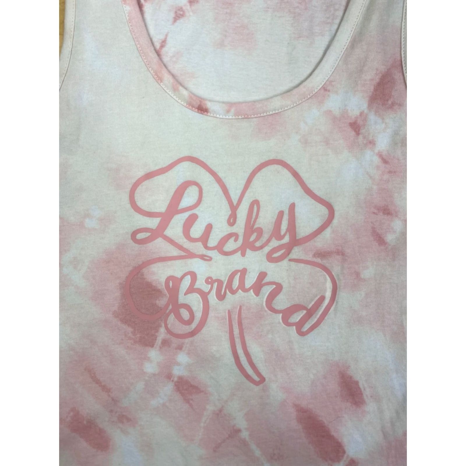 Lucky Brand Lucky Brand Tank Top Womens M Pink Casual Sleeveless Basic Shirt Men? Wait no. Sorry. Size M / US 6-8 / IT 42-44 - 2 Thumbnail