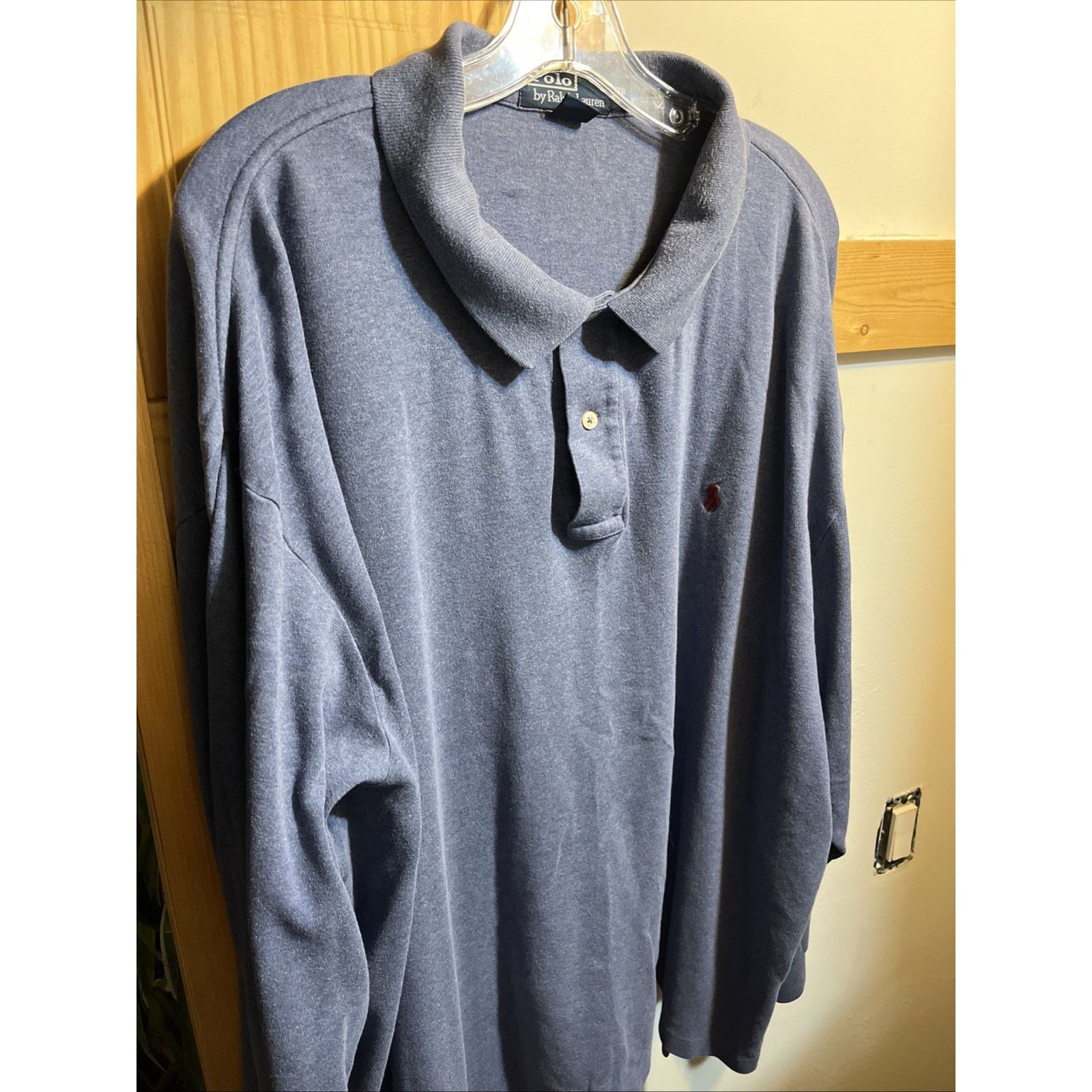 Polo Ralph Lauren Polo Ralph Lauren Men’s 3XB Blue 1/4 Button Cotton Shirt Size US XXL / EU 58 / 5 - 3 Thumbnail