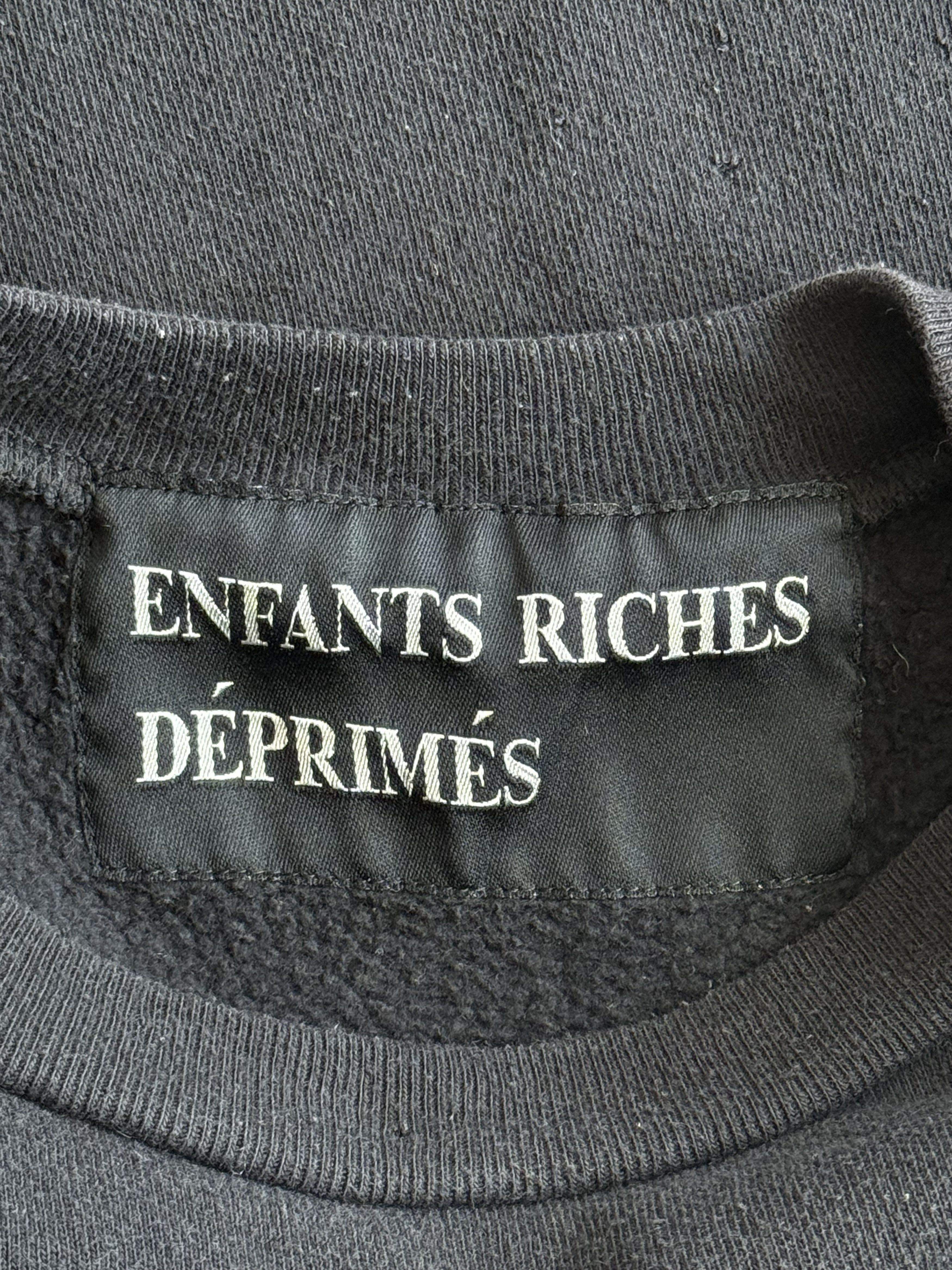Enfants Riches Deprimes Enfants Riches Deprimes Black Floral Logo Sweater Size US L / EU 52-54 / 3 - 3 Thumbnail