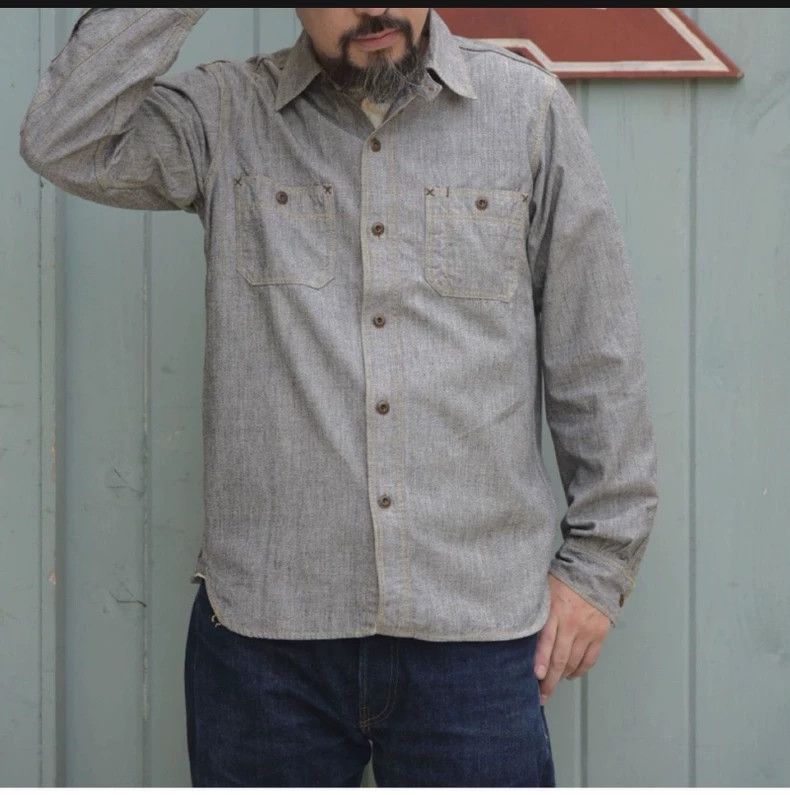 Freewheelers FREEWHEELERS NEAL Workwear Shirt - dmc Size US XL / EU 56 / 4 - 1 Thumbnail