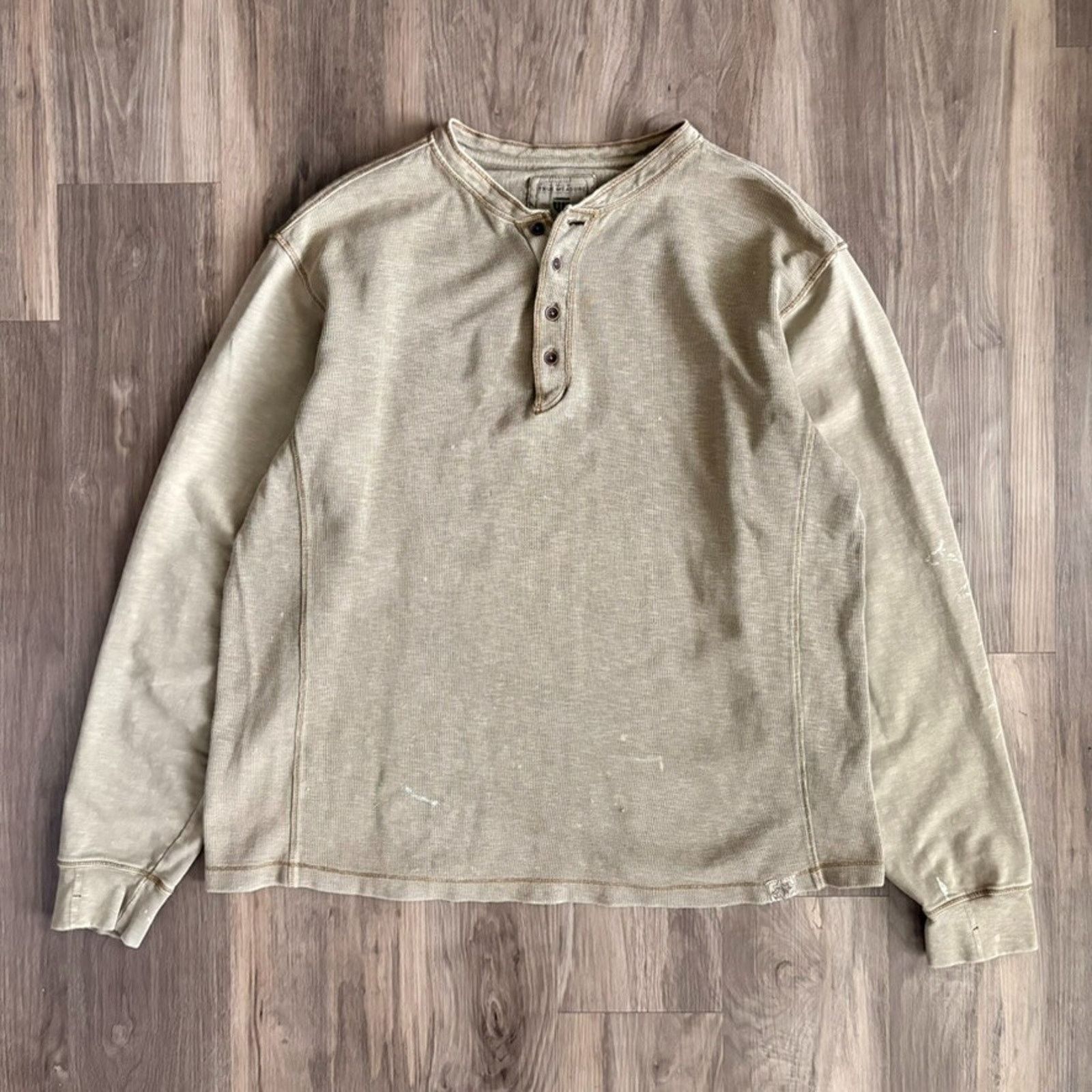 Vintage Vintage Thermal Henley T-Shirt Men's Size XL Long Sleeve Size US XL / EU 56 / 4 - 3 Thumbnail