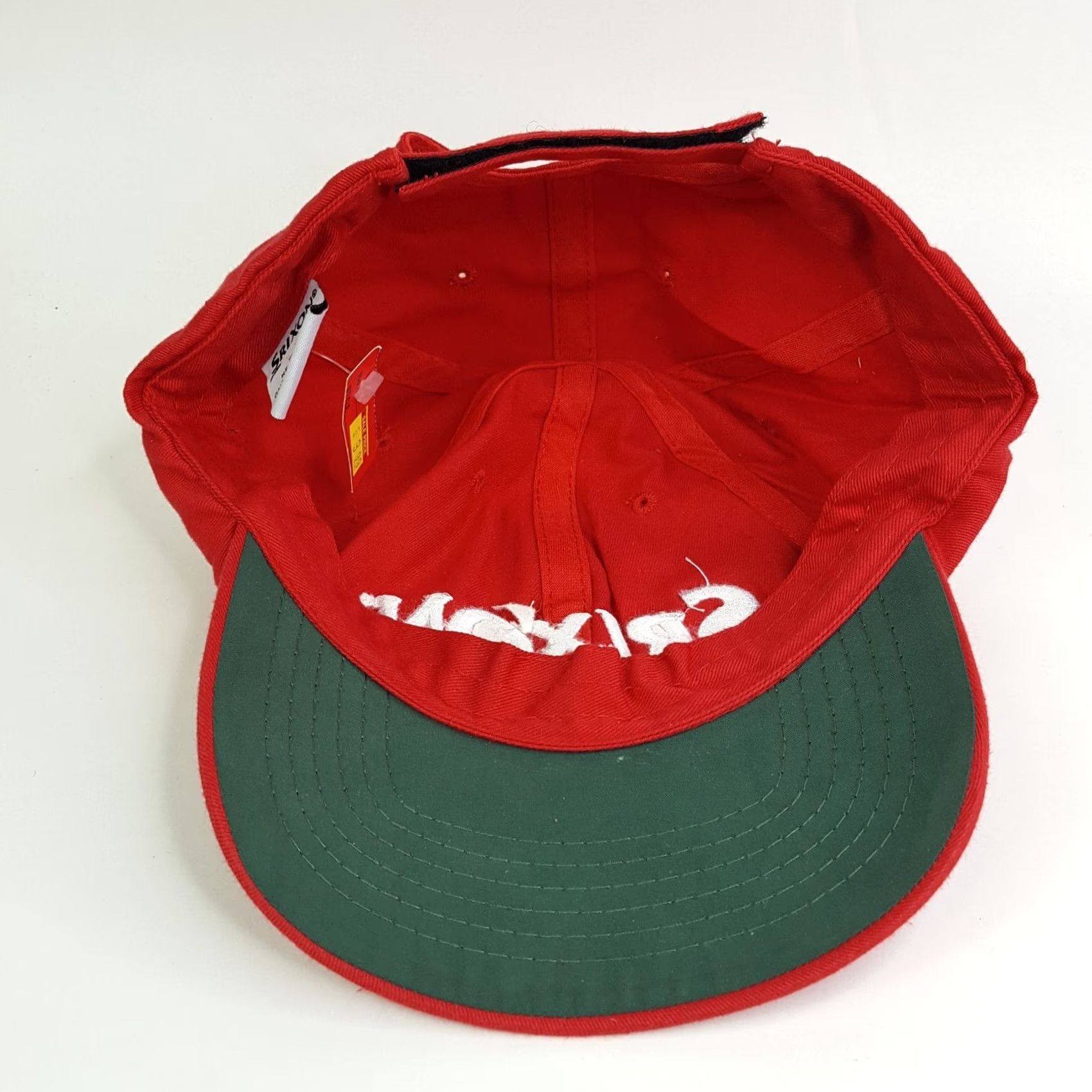 Logo 7 VINTAGE Srixon Golf Red Twill PGA Hat Baseball Cap Logo Sports VTG Adjustable Snaptback Men Cotton Twill 90s Golf Casual Mens Size ONE SIZE - 6 Thumbnail