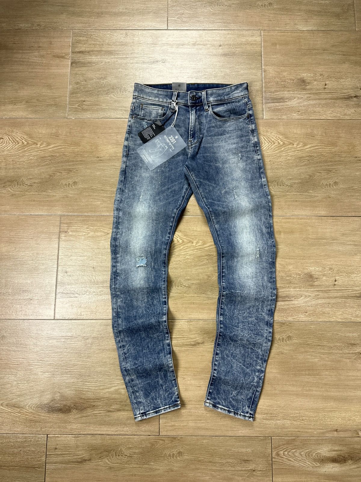 G-Star NEW🏷️ G-Star Raw 3301 Deconstructed Skinny Denim Jeans Size US 28 / EU 44 - 1 Thumbnail