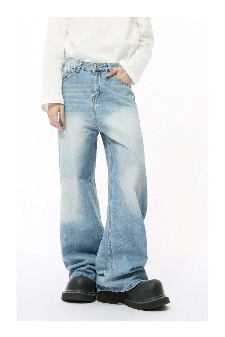 Japanese Brand Japanese retro wide-leg straight-leg Vibe jeans Size US 32 / EU 48 - 1 Thumbnail