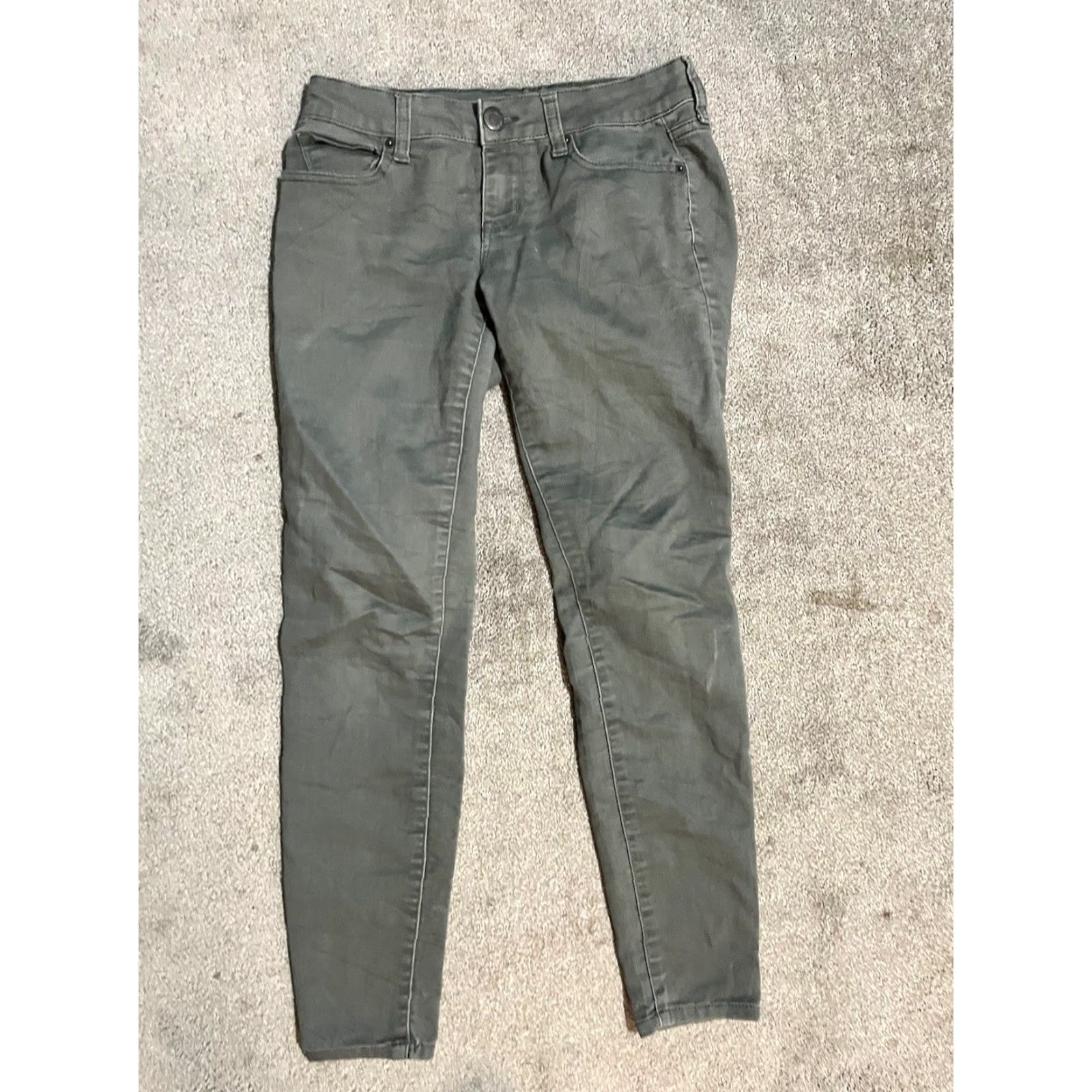 Aeropostale Aeropostale Ankle Jegging Green Denim Jeans Women's Size 2 Regular Inseam 27" Mid Rise Distressed Womens Size 26" / US 2 / IT 38 - 3 Thumbnail