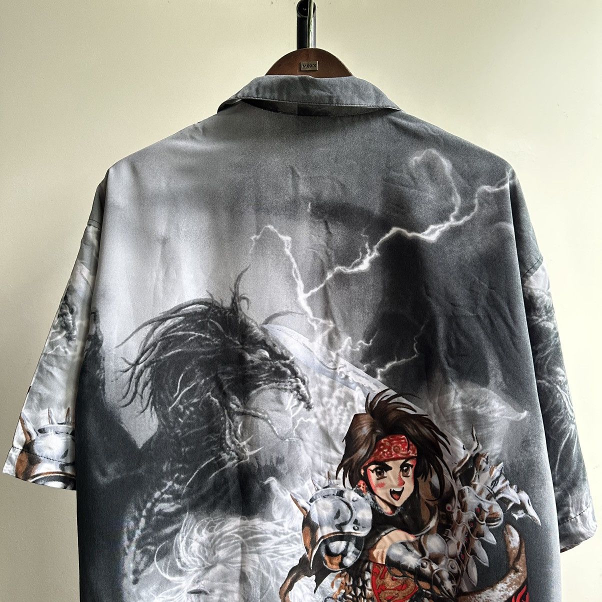 Japanese Brand Vintage 2000s Anime Dragon Japanese Style AOP Graphic Shirt Size US L / EU 52-54 / 3 - 8 Thumbnail