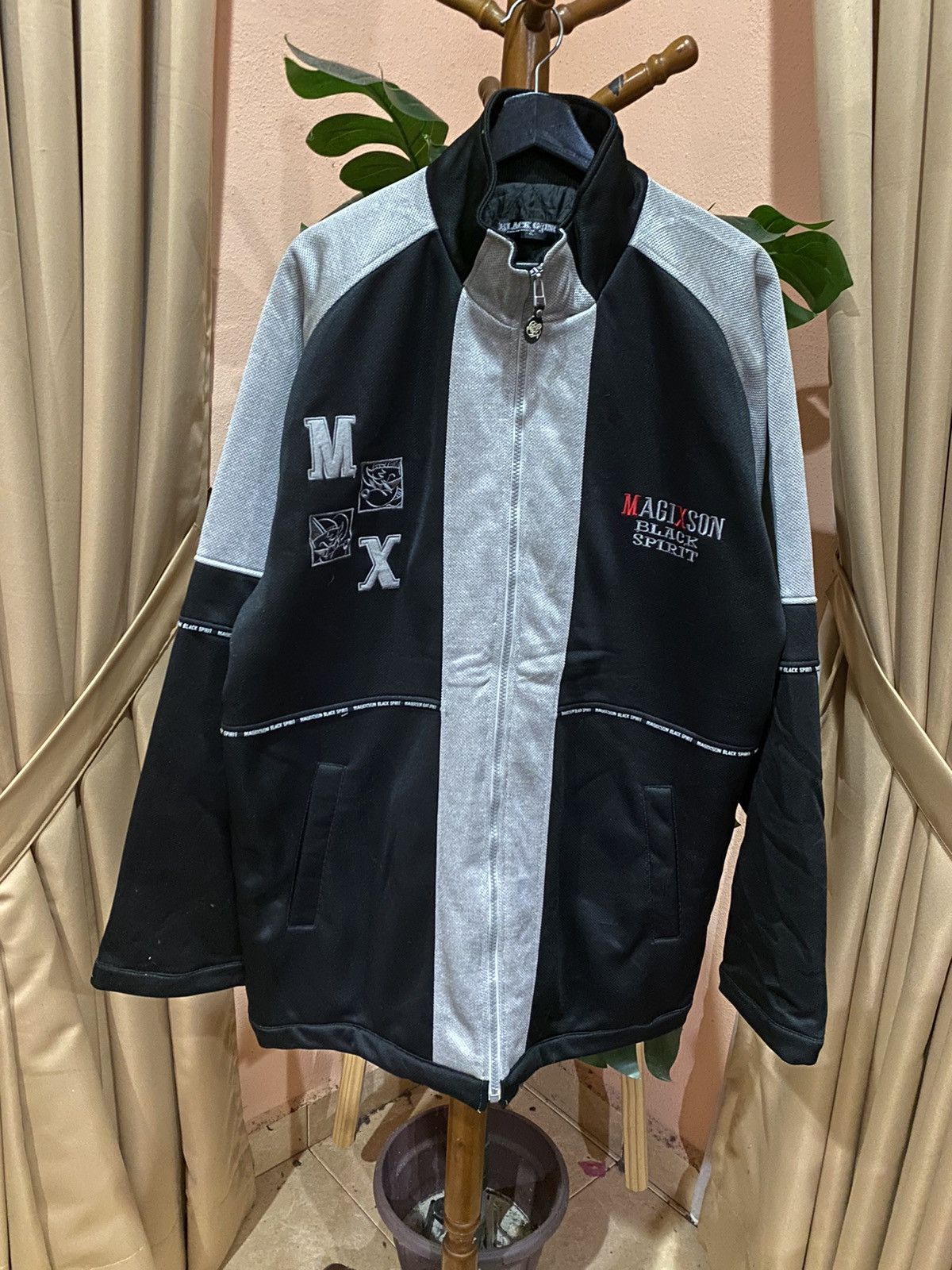 Other Vintage Magixson Black Spirit Jacket – Japanese Streetwear Size US XXL / EU 58 / 5 - 1 Thumbnail