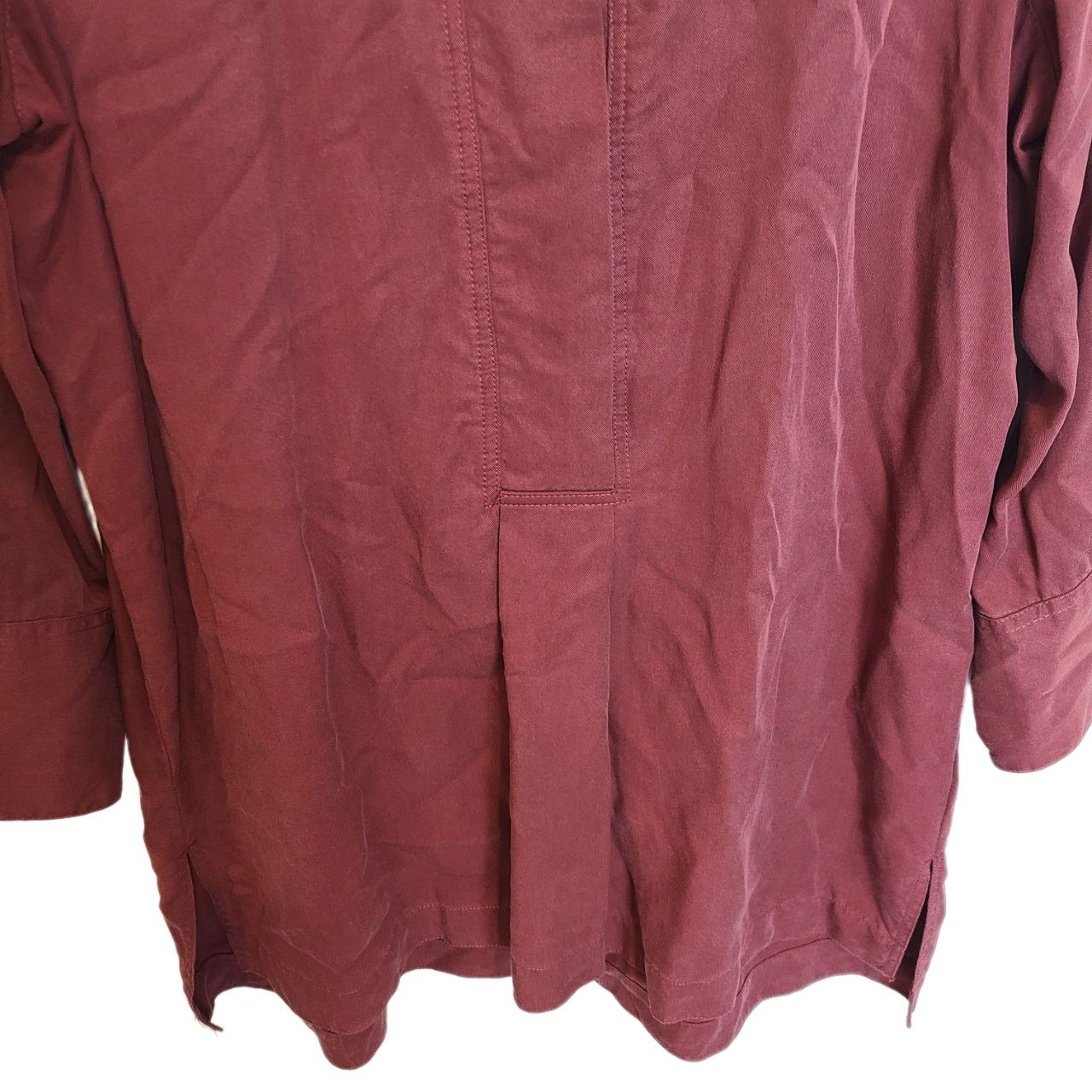 Market John Mark Women Burgundy Tunic S Lagenlook Minimalist Resort Size S / US 4 / IT 40 - 3 Thumbnail