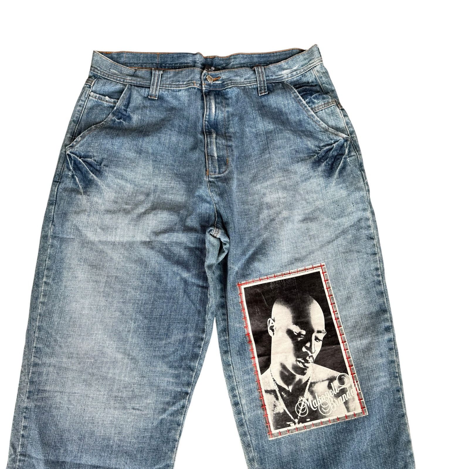 Makaveli Vintage y2k Makaveli Branded Jeans 90s Mens 42 Baggy 2pac Size US 40 / EU 56 - 3 Thumbnail