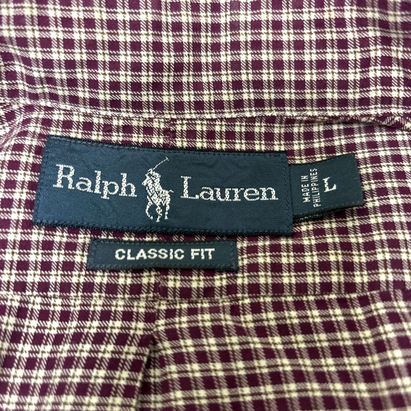 Ralph Lauren Ralph Lauren Shirt Mens L Dark Red Plaid Button-Down Long Sleeve Size US L / EU 52-54 / 3 - 3 Thumbnail