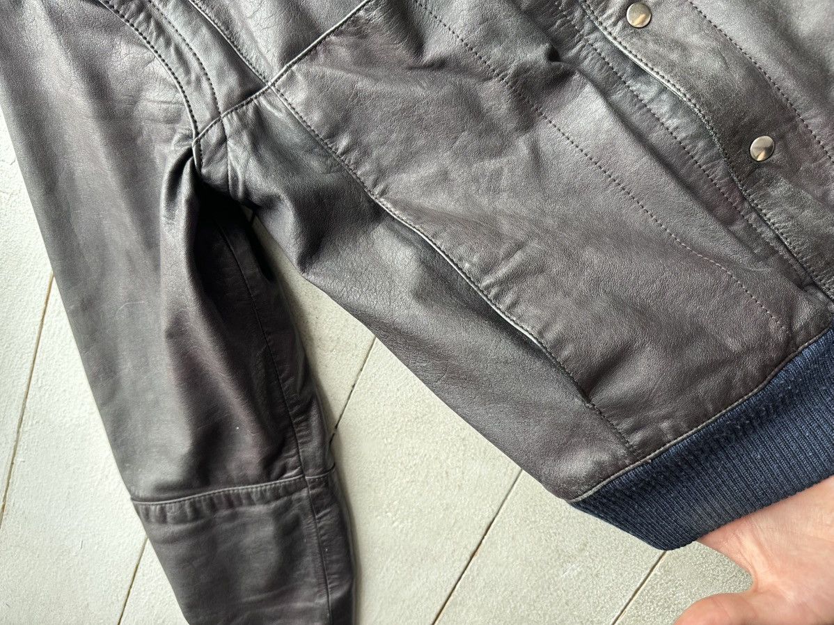 Other 🚨VNTG LEATHER JACKET AVANT GARDE ASYMMETRICAL BLACK MOTO Size US S / EU 44-46 / 1 - 4 Thumbnail