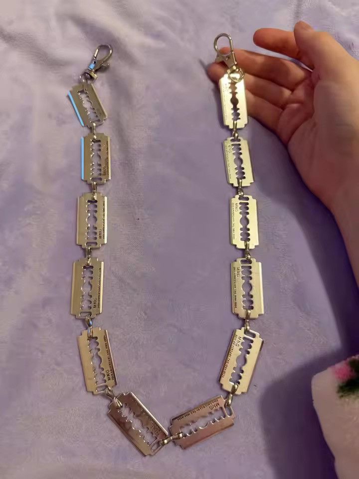 Vintage Punk Cool Style Metal Blade Pant Chain Size ONE SIZE - 8 Thumbnail