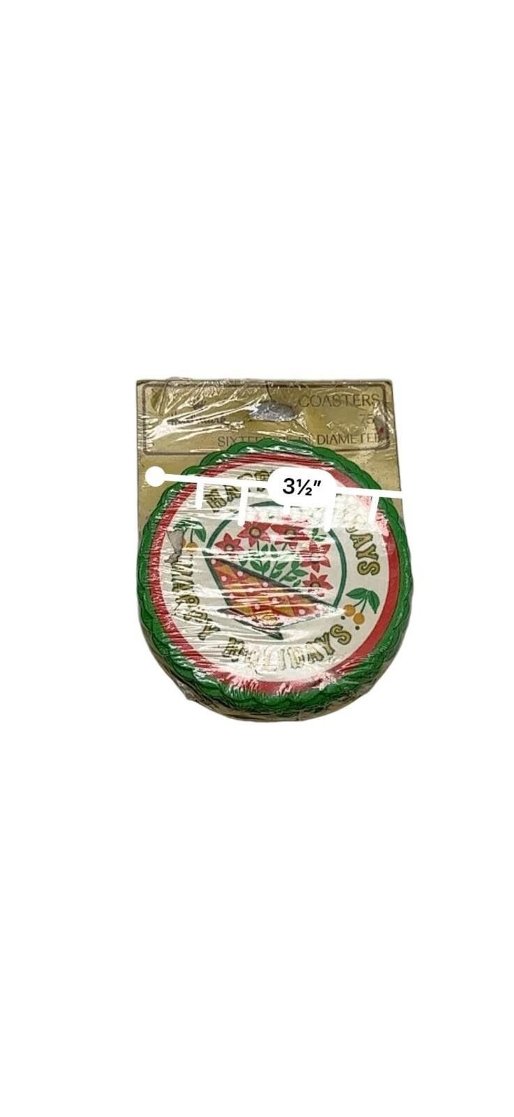 Unknown London Hallmark Happy Holidays Paper Coasters Diameter Set Of 16 Size ONE SIZE - 5 Thumbnail