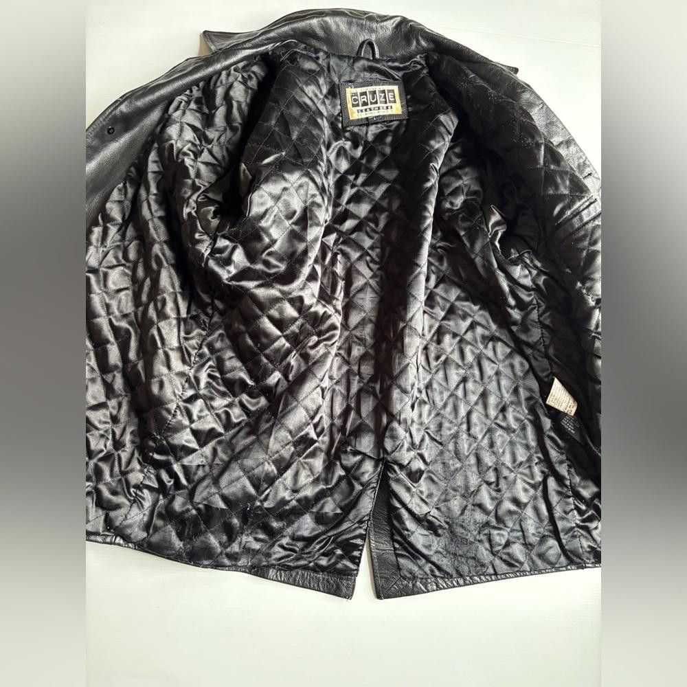 Designer Vintage Cruze Black Leather Jacket Size US S / EU 44-46 / 1 - 5 Thumbnail