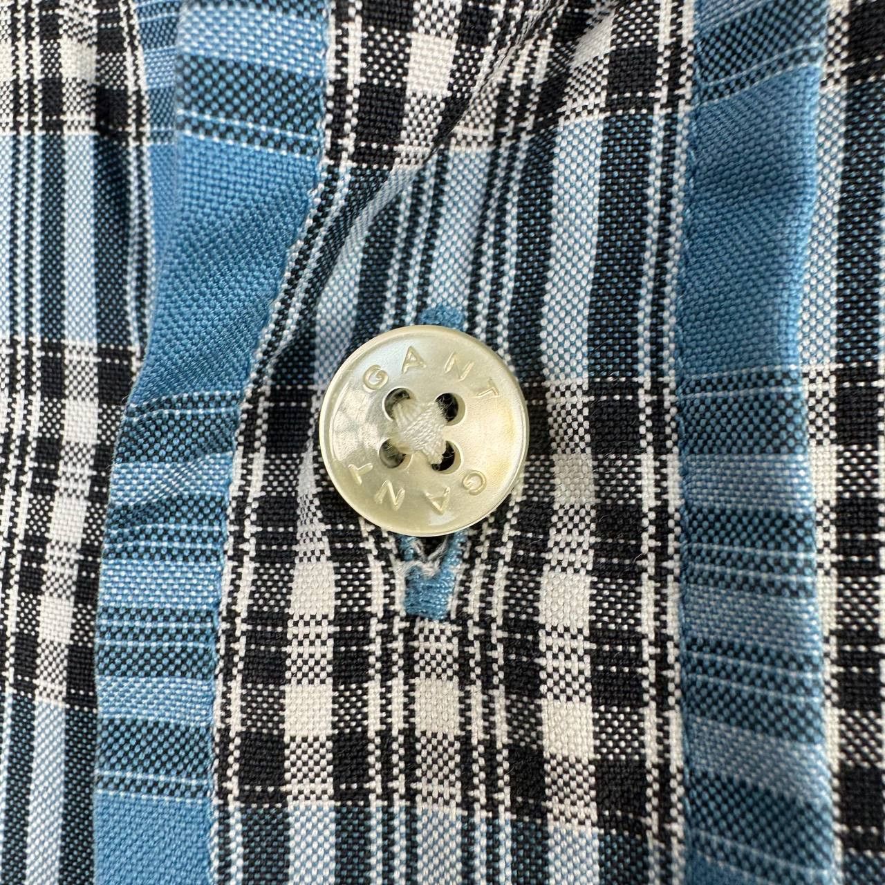 Gant Gant Plaid Button Up Shirt Blue Check Mens Size XL Size US XL / EU 56 / 4 - 3 Thumbnail