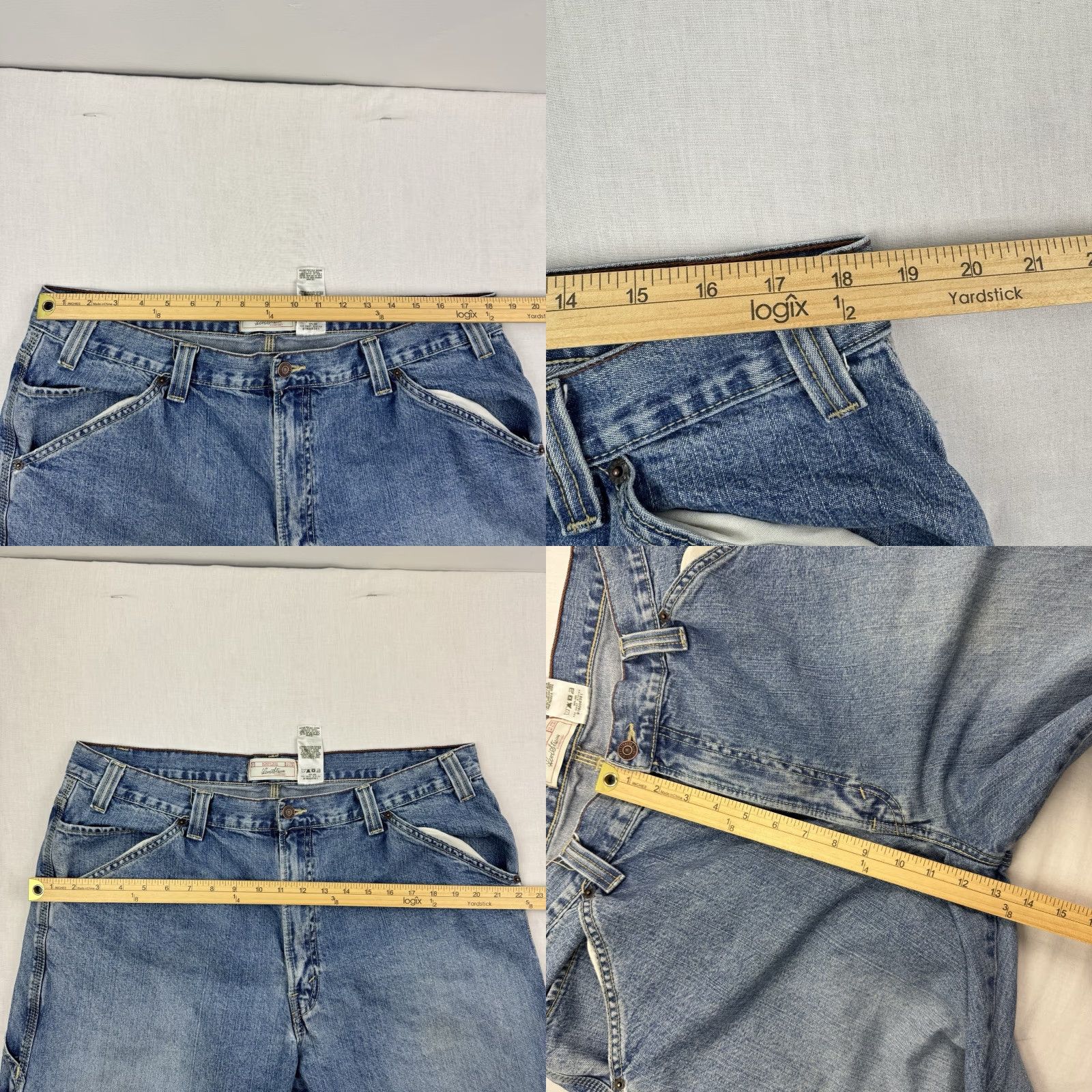 Levi's VINTAGE Levi's Carpenter Jeans Men 38x32 Blue Wide-Leg 90s Grunge Y2K Baggy Size US 38 / EU 54 - 8 Thumbnail