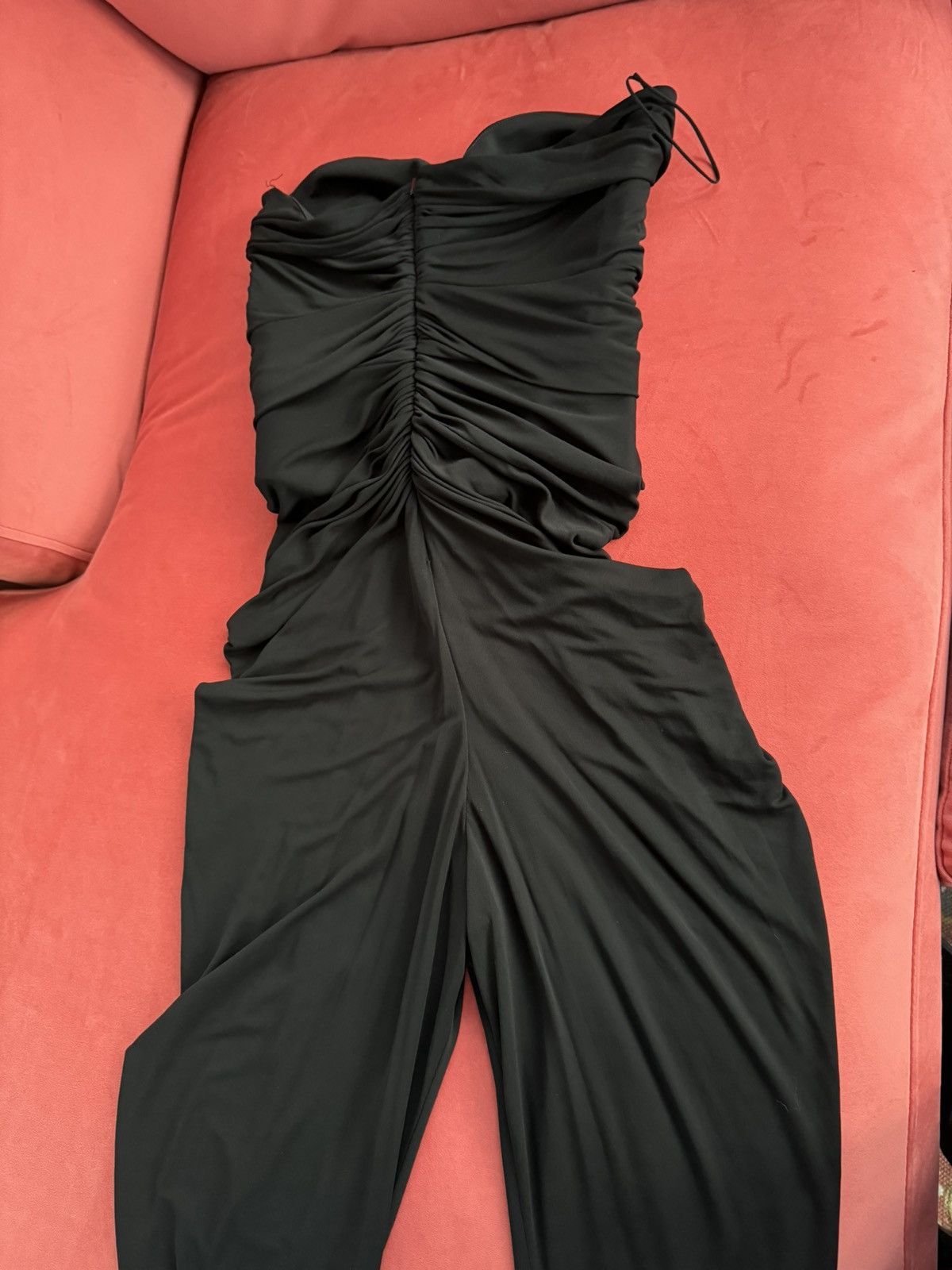 Saint Laurent Paris Saint Laurent black off shoulders jumpsuit, size M Size 27" / US 4 / IT 40 - 15 Thumbnail