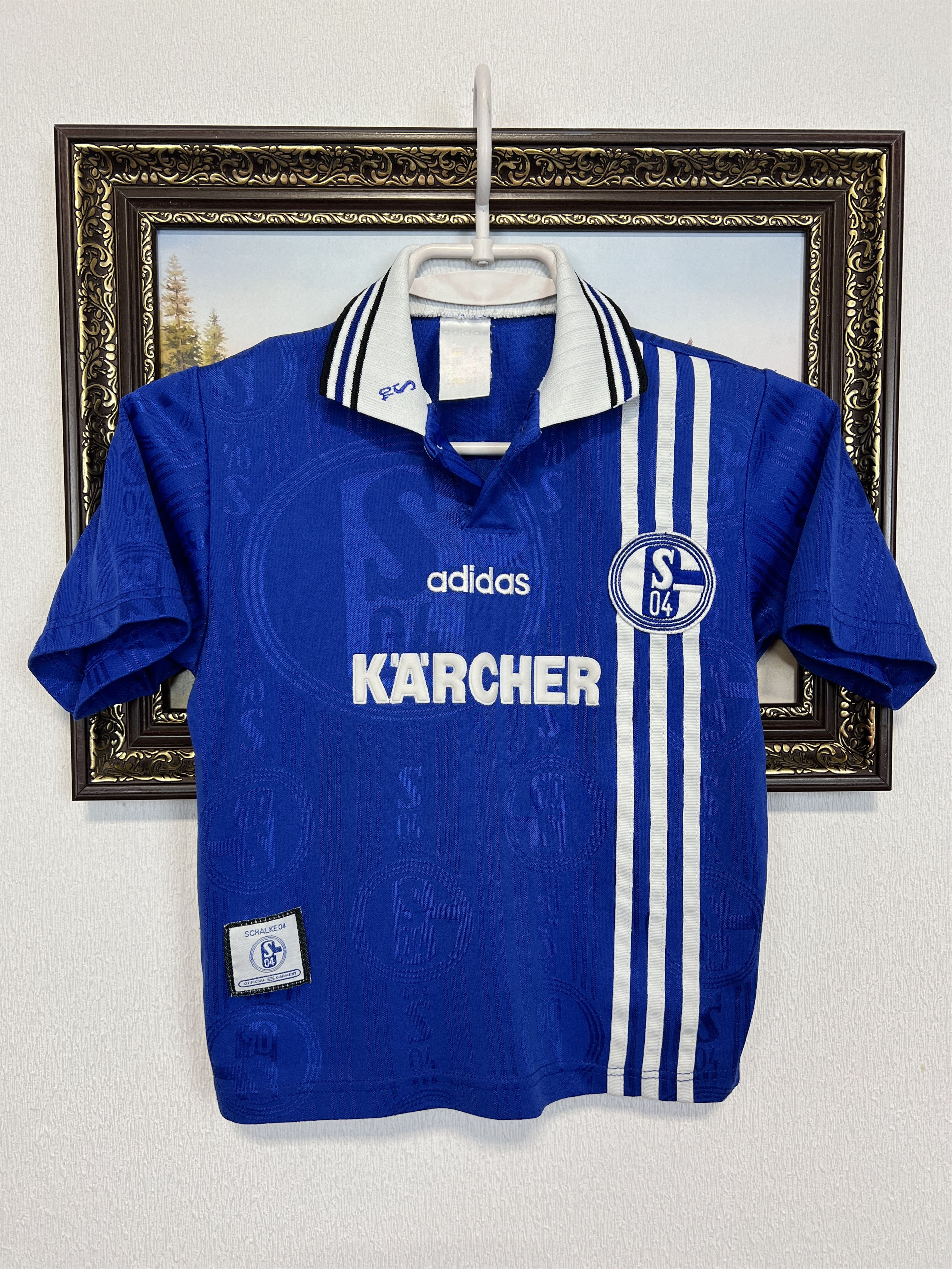 Adidas FC Schalke 04 football shirt 1996 Soccer Jersey Size Boys Size US XXS / EU 40 - 1 Thumbnail
