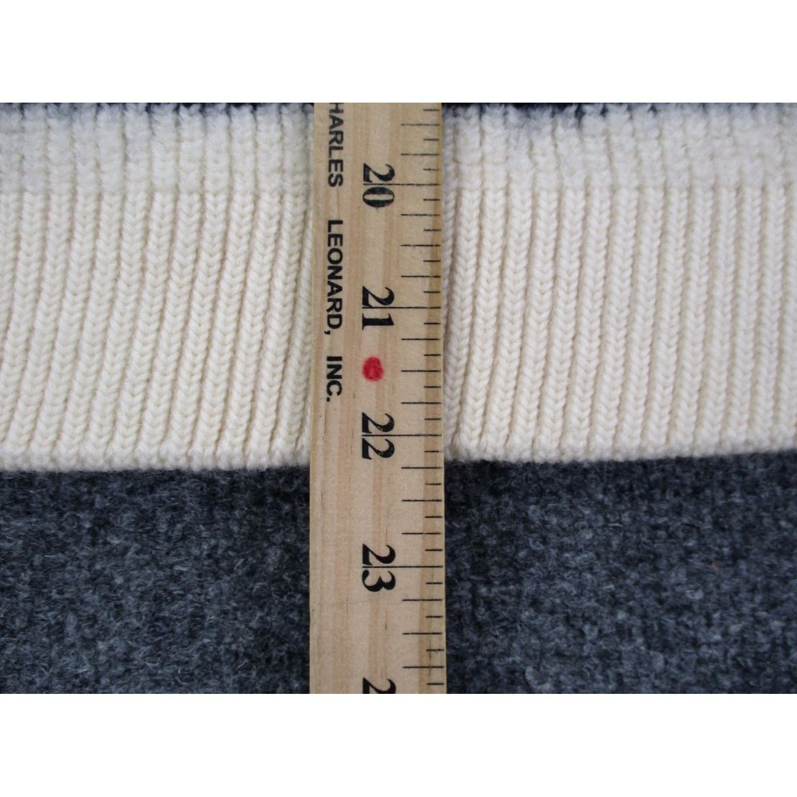 Lacoste Lacoste Sweater Womens 2XL White Wool Oversized Classic Pullover Stripe Knit Round Neck Long Sleeve Logo Pullover Winter Fall Spring Womens 2XL Size XXL / US 16-18 / IT 52-54 - 4 Thumbnail