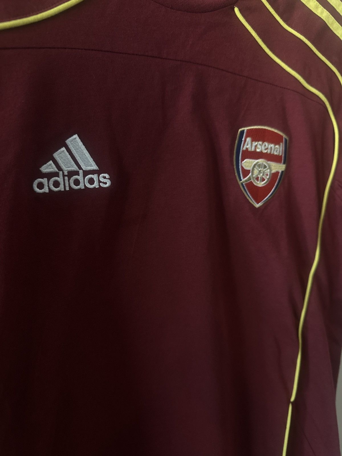 Adidas Burgundy Arsenal Shirt Size US S / EU 44-46 / 1 - 2 Thumbnail