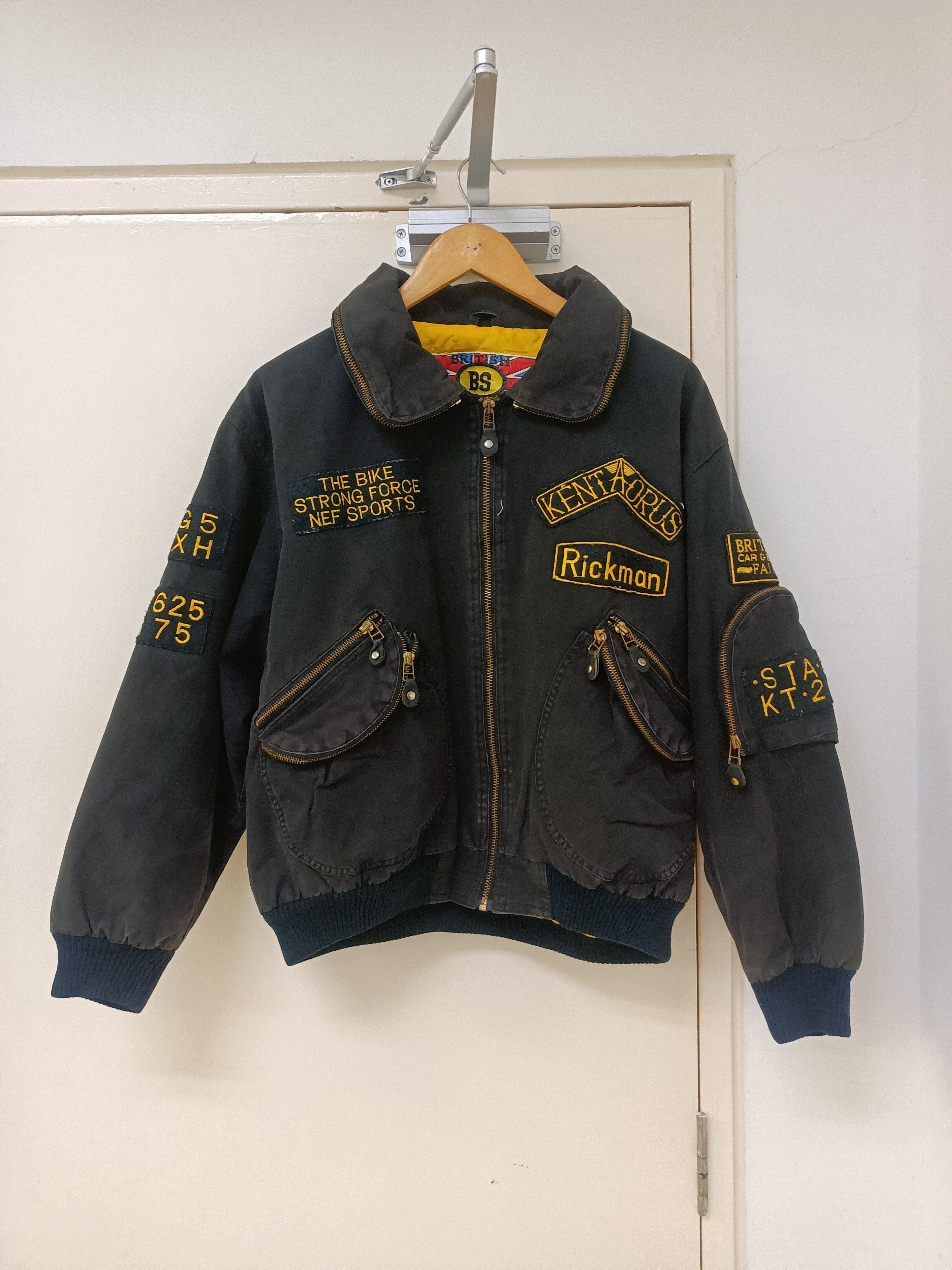 Vintage Vintage British Swooplex Biker Bomber Patches Jacket Size US XL / EU 56 / 4 - 1 Thumbnail