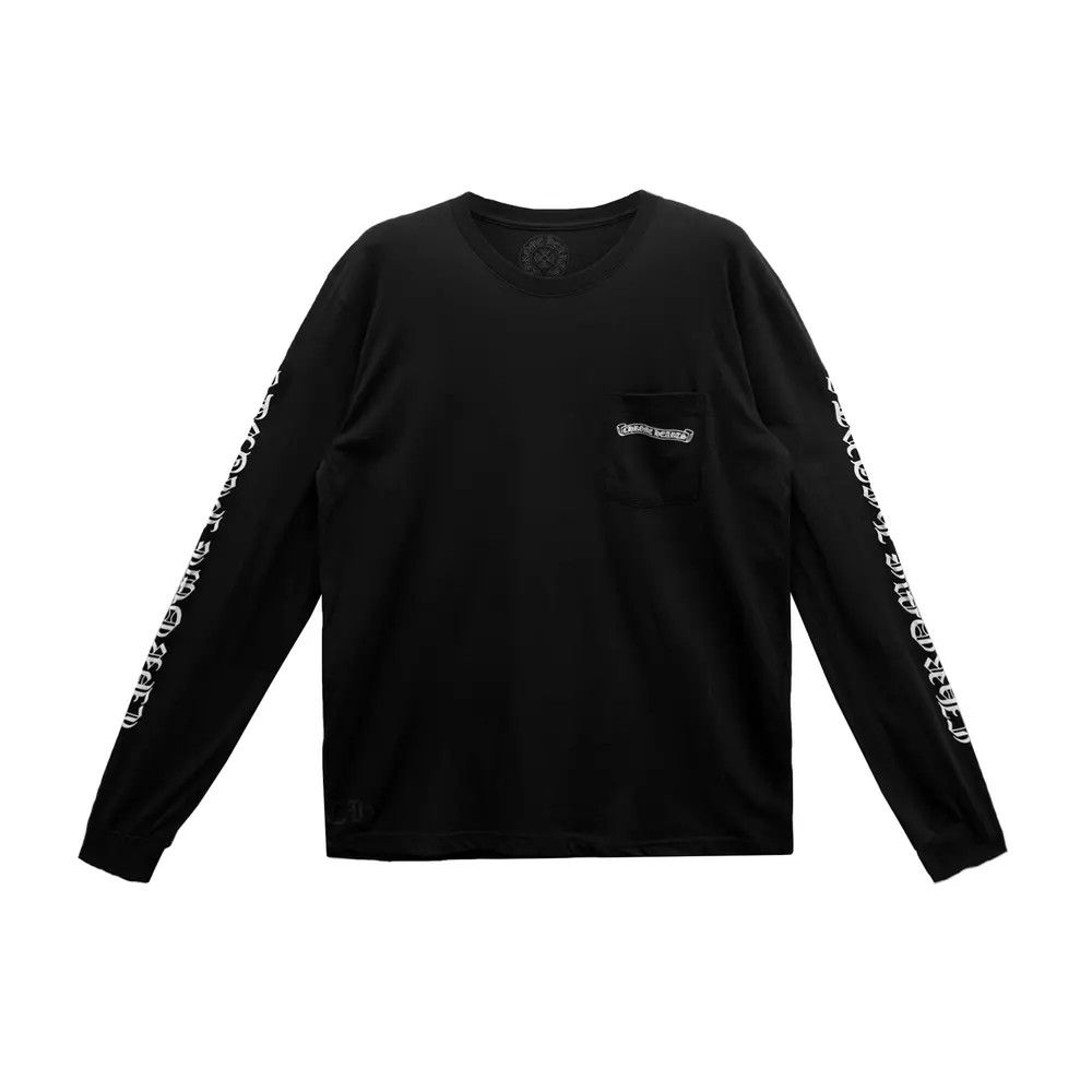Chrome Hearts Chrome Hearts Black Scroll Long Sleeve T-Shirt Size US L / EU 52-54 / 3 - 2 Thumbnail