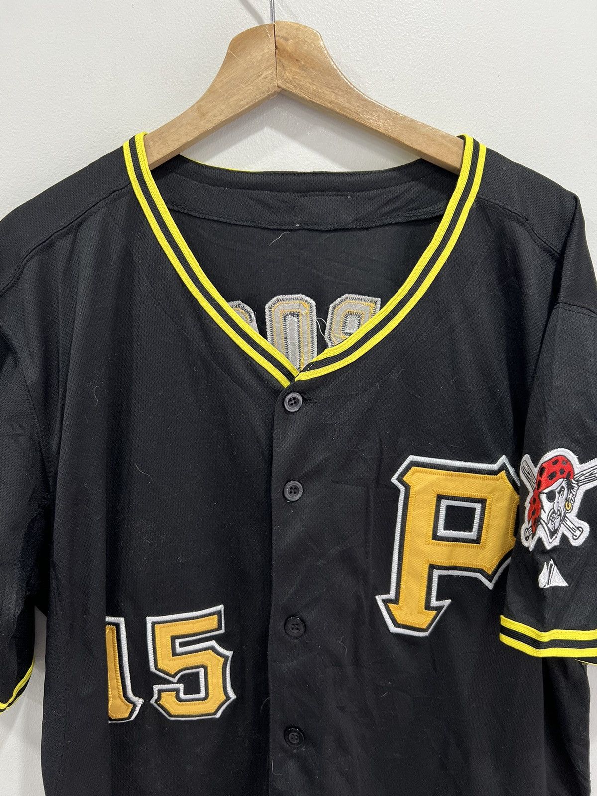 Vintage Pittsburgh Pirates Laroche Baseball Jersey 50 Size US L / EU 52-54 / 3 - 3 Thumbnail