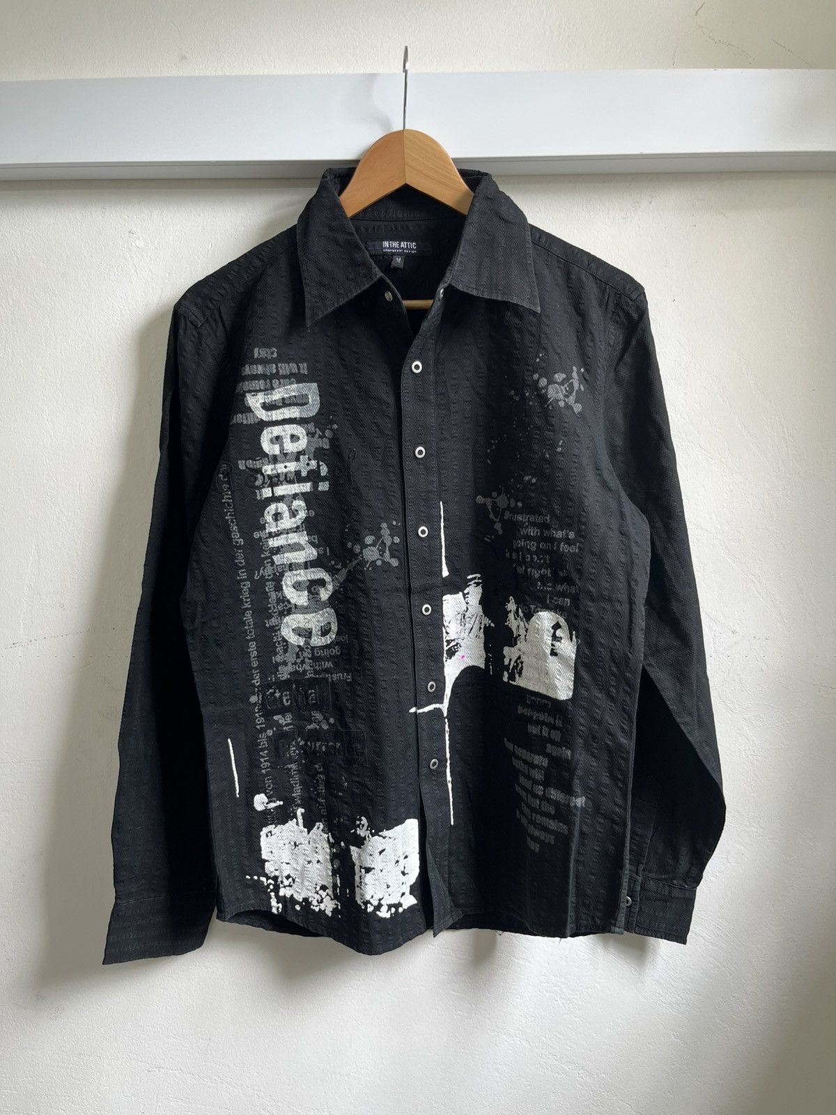 In The Attic Vintage Y2k In The Attic Gothic Punk Emo Shirt Size US M / EU 48-50 / 2 - 1 Thumbnail