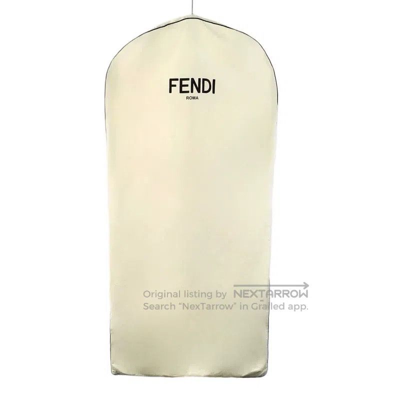 Fendi Fendi White Edge Design Mulberry Silk Collar Hooded Single Size XS / US 0-2 / IT 36-38 - 7 Thumbnail