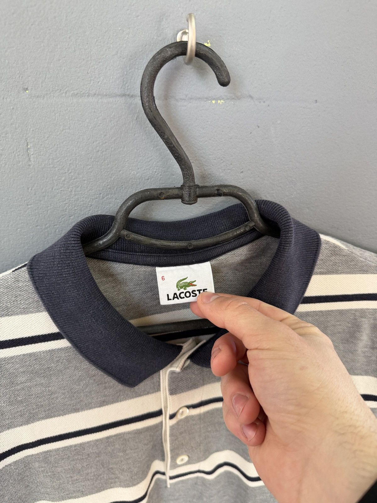 Lacoste Lacoste long sleeve striped rugby size L Size US L / EU 52-54 / 3 - 6 Thumbnail