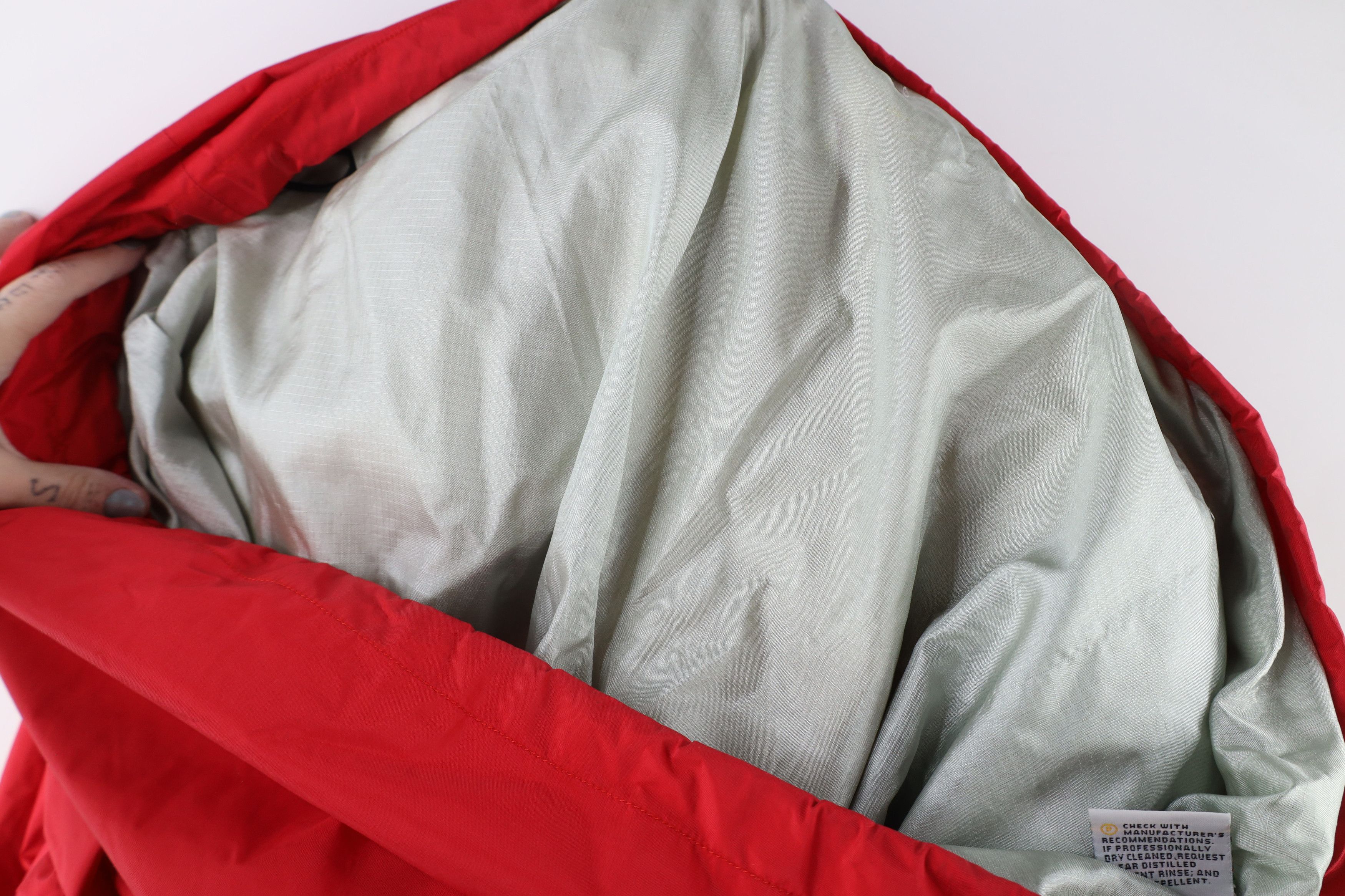 L.L. Bean × Vintage Vintage 90s LL Bean Waterproof Hooded Anorak Jacket Red Size US L / EU 52-54 / 3 - 10 Thumbnail