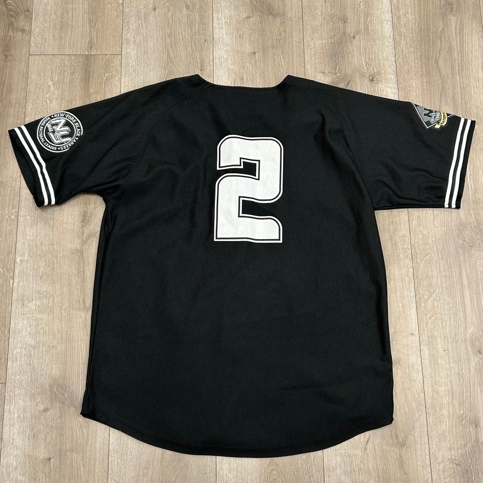 MLB New York Black Yankees Negro Leagues baseball jersey size L Size US L / EU 52-54 / 3 - 8 Thumbnail