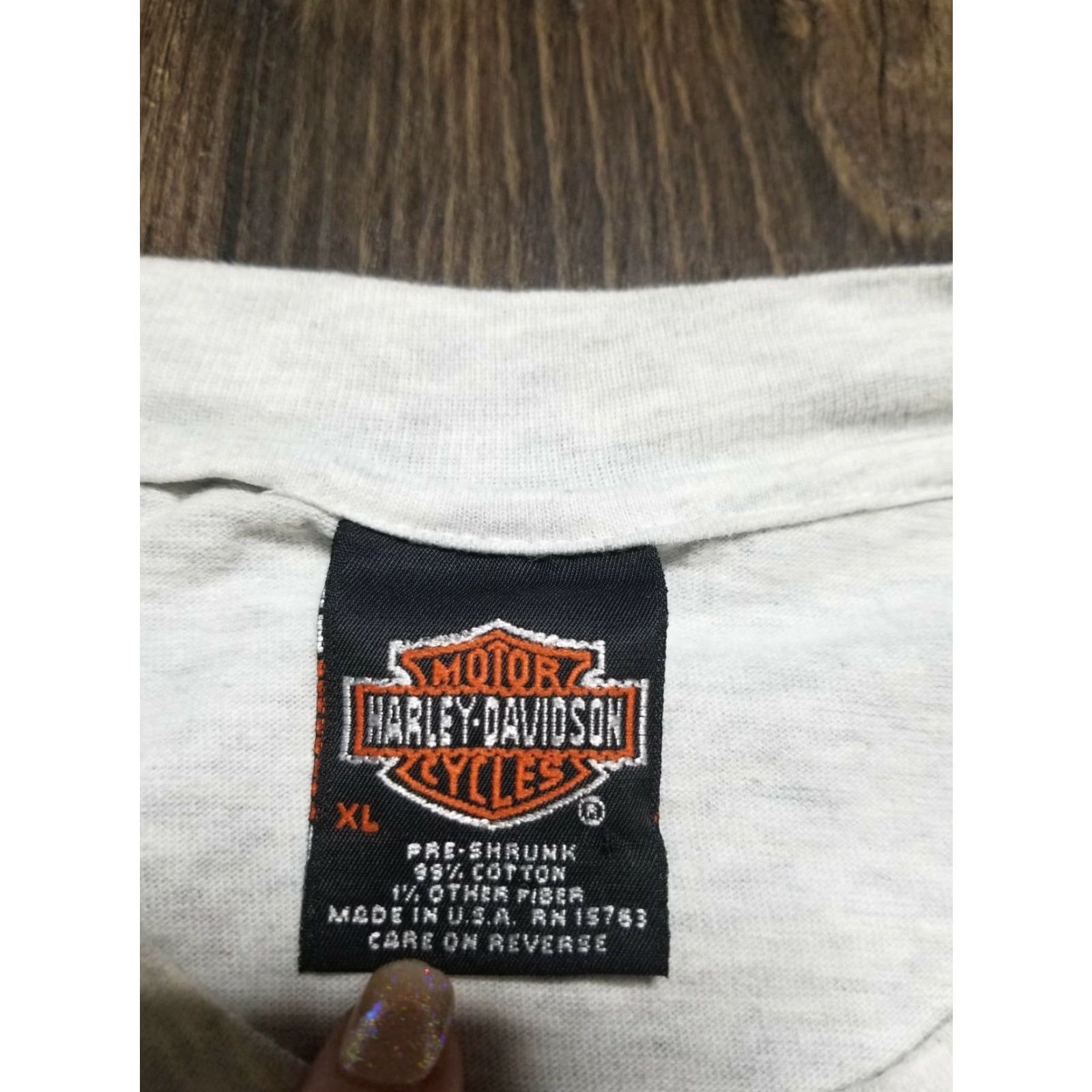Harley Davidson VINTAGE Harley Davidson T-Shirt XL Mens Space 2000 Double-Sided Logo Graphic Back Transfer Lakeland FL R.K. Stratmen Size US XL / EU 56 / 4 - 8 Thumbnail