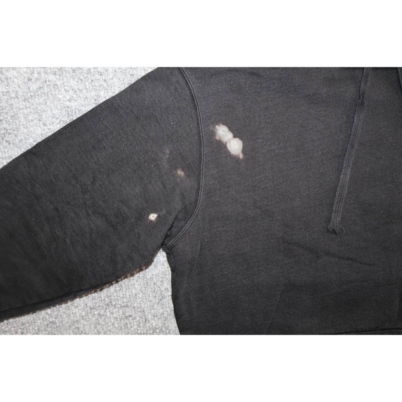 Supreme Supreme Striped Rib Hoodie Black Bleached Box Logo Tag M Size US M / EU 48-50 / 2 - 9 Thumbnail