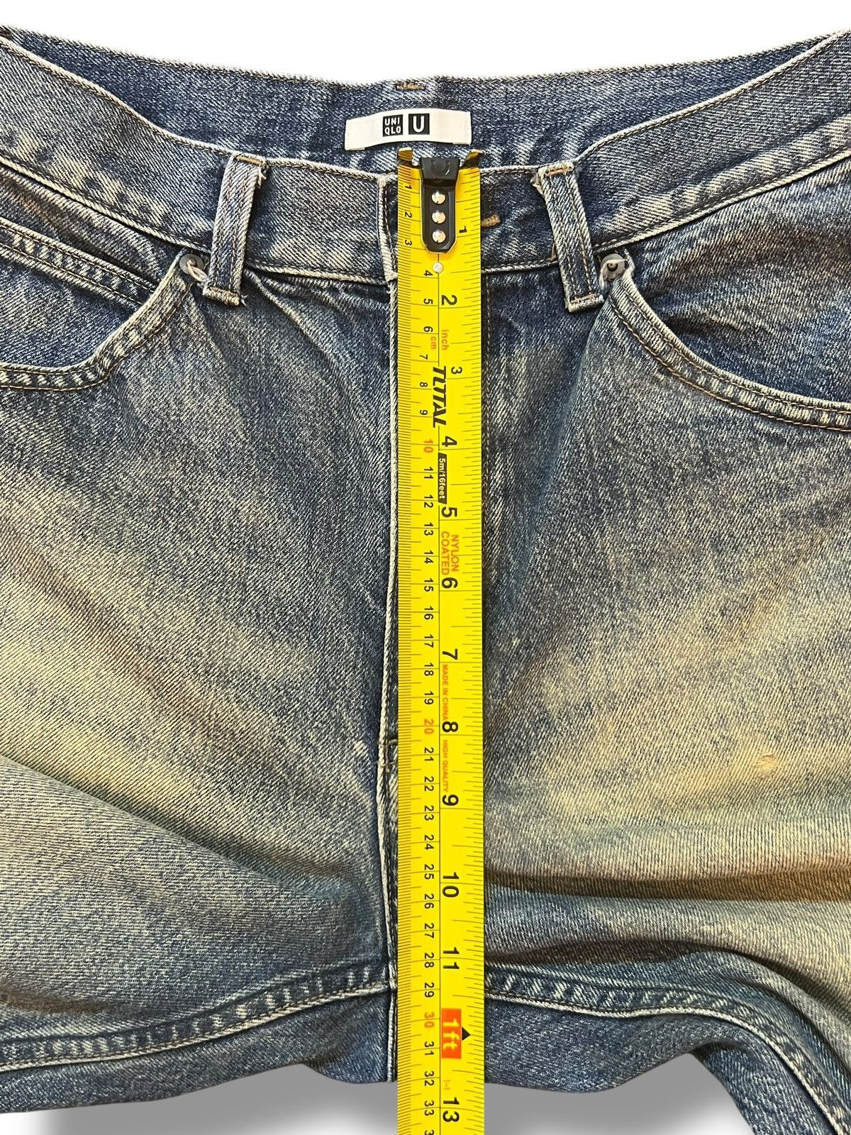 Uniqlo Vintage Uniqlo Japan - Faded Mud Wash, Loose Straight Jeans Size US 29 - 12 Thumbnail