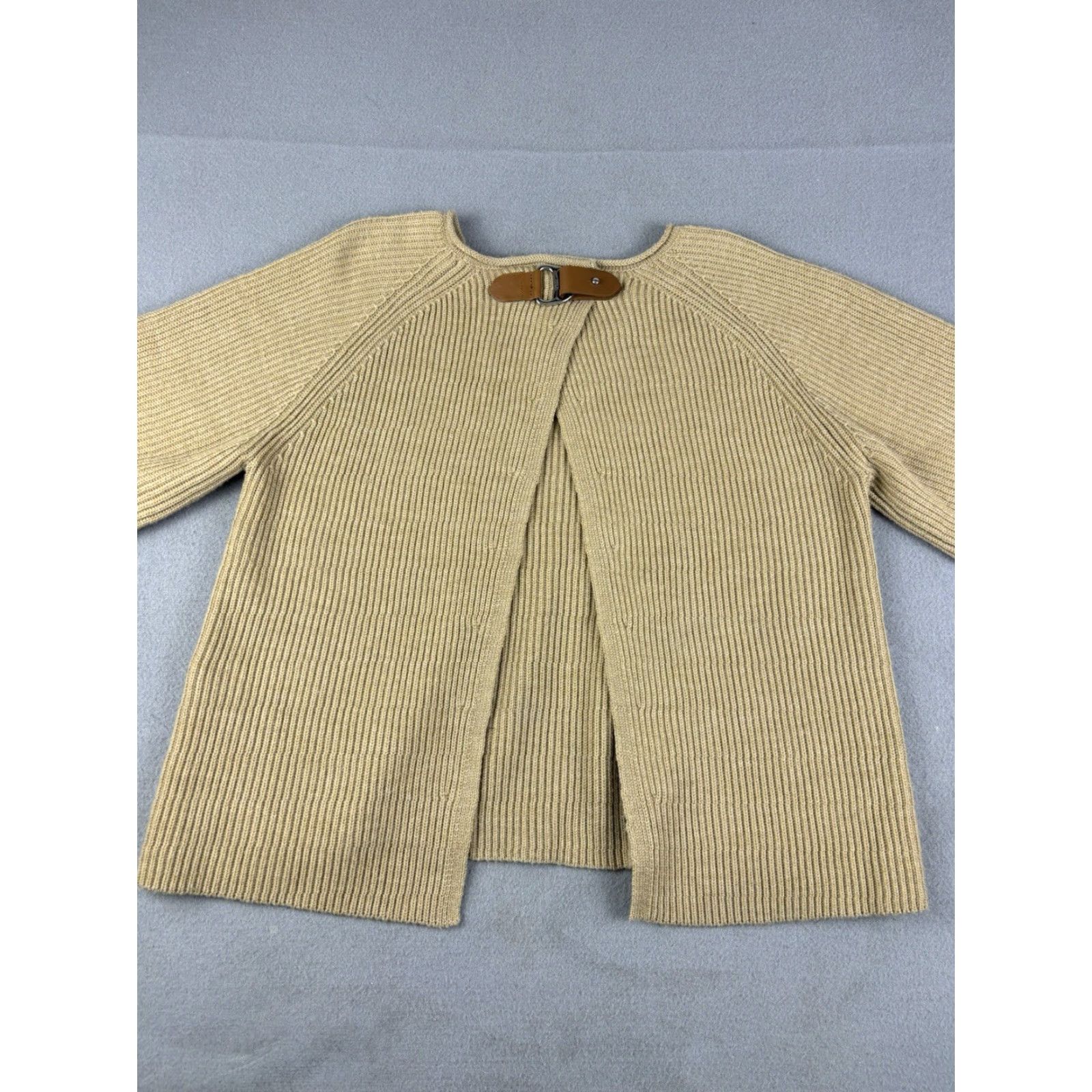 Polo Ralph Lauren Polo Ralph Lauren Sweater Womens Small Brown Wool Buckle Strap Neck Cardigan Size S / US 4 / IT 40 - 5 Thumbnail