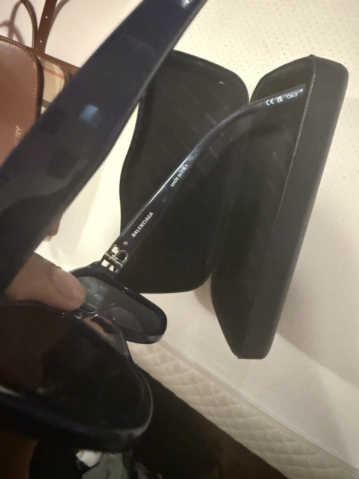 Balenciaga Blue balenciaga shades Size ONE SIZE - 2 Thumbnail