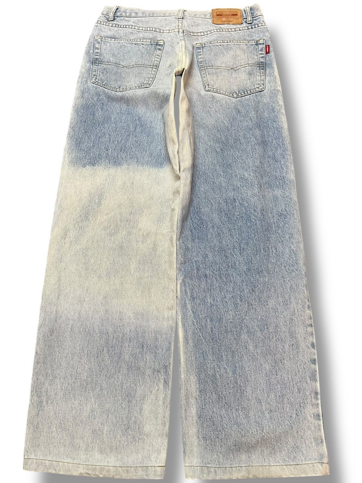 Southpole Vintage ChessX Baggy Wide Leg Faded Denim Size US 31 - 5 Thumbnail