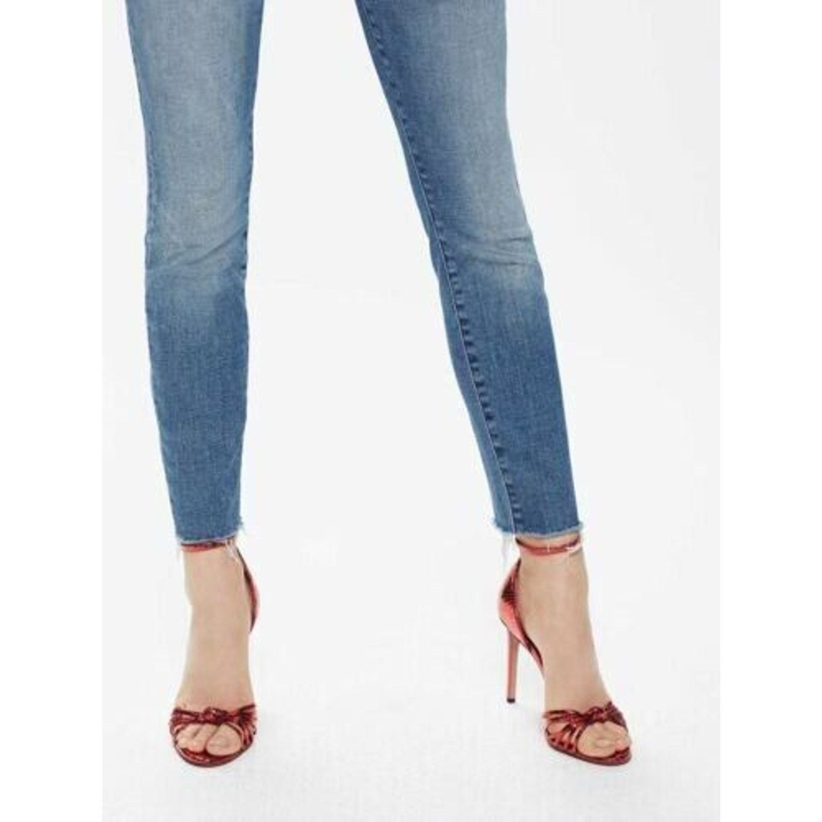 MOTHER MOTHER One Smart Cookie High waisted Looker Ankle Fray Size 25" / US 0 / IT 36 - 3 Thumbnail