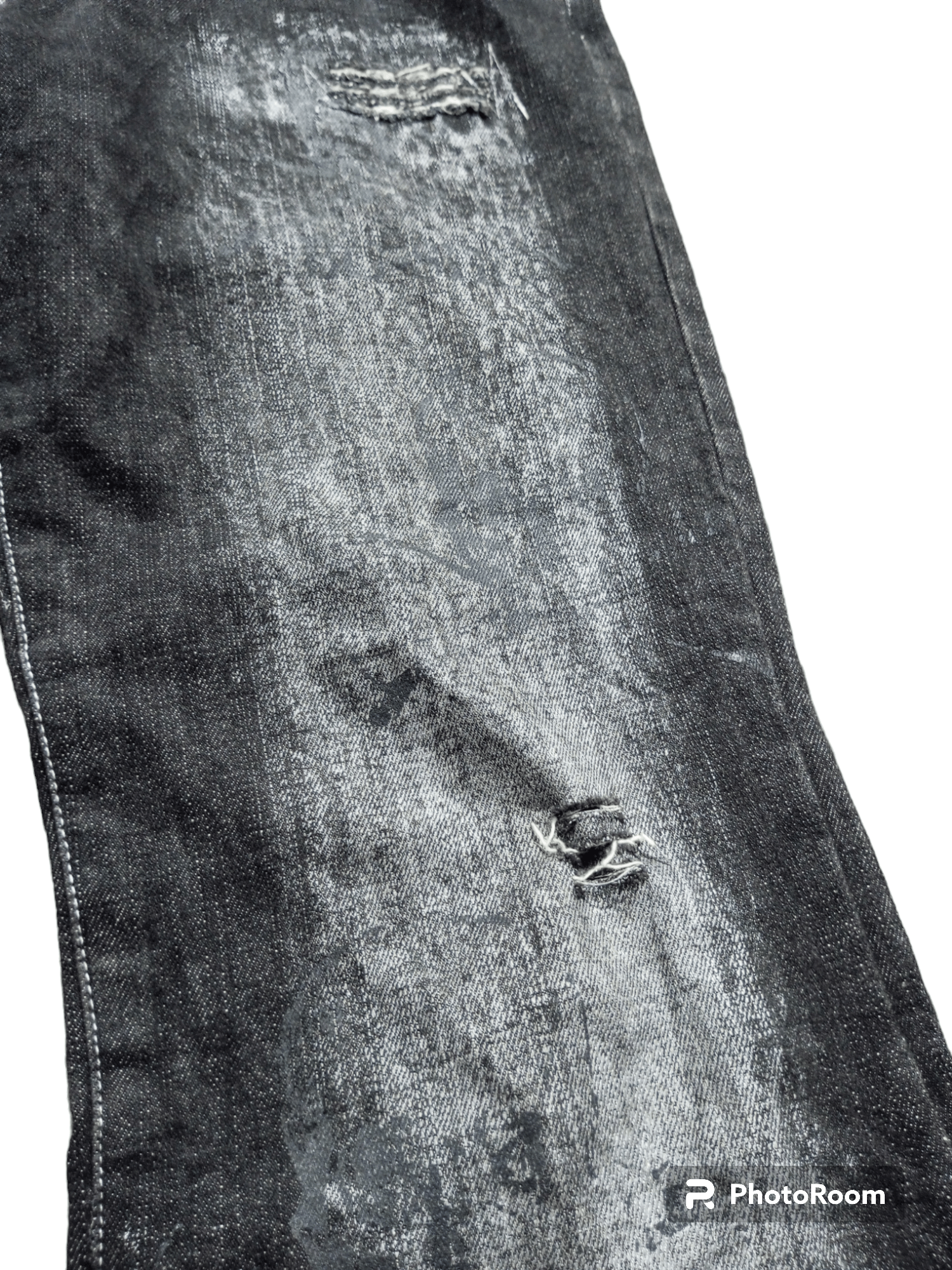 BERNINGS SHO Berning sho punk studded skull flared distressed jeans Size US 30 / EU 46 - 9 Thumbnail