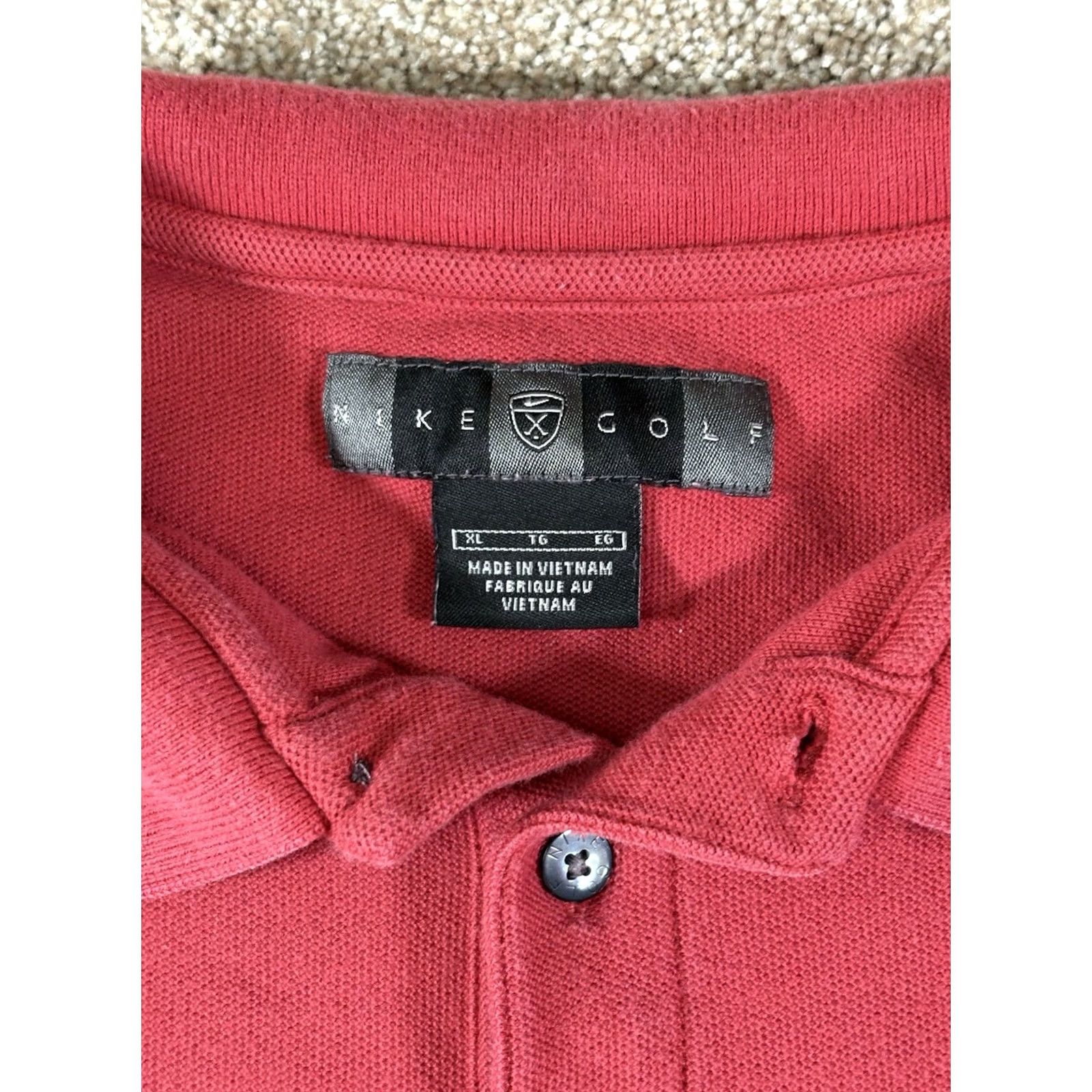 Nike VINTAGE Nike Golf Polo Shirt Men’s XL Red Cotton Short Sleeve Nike Golf Logo 100% Cotton Sports Classic Dwyers Pub Mens Size US XL / EU 56 / 4 - 4 Thumbnail