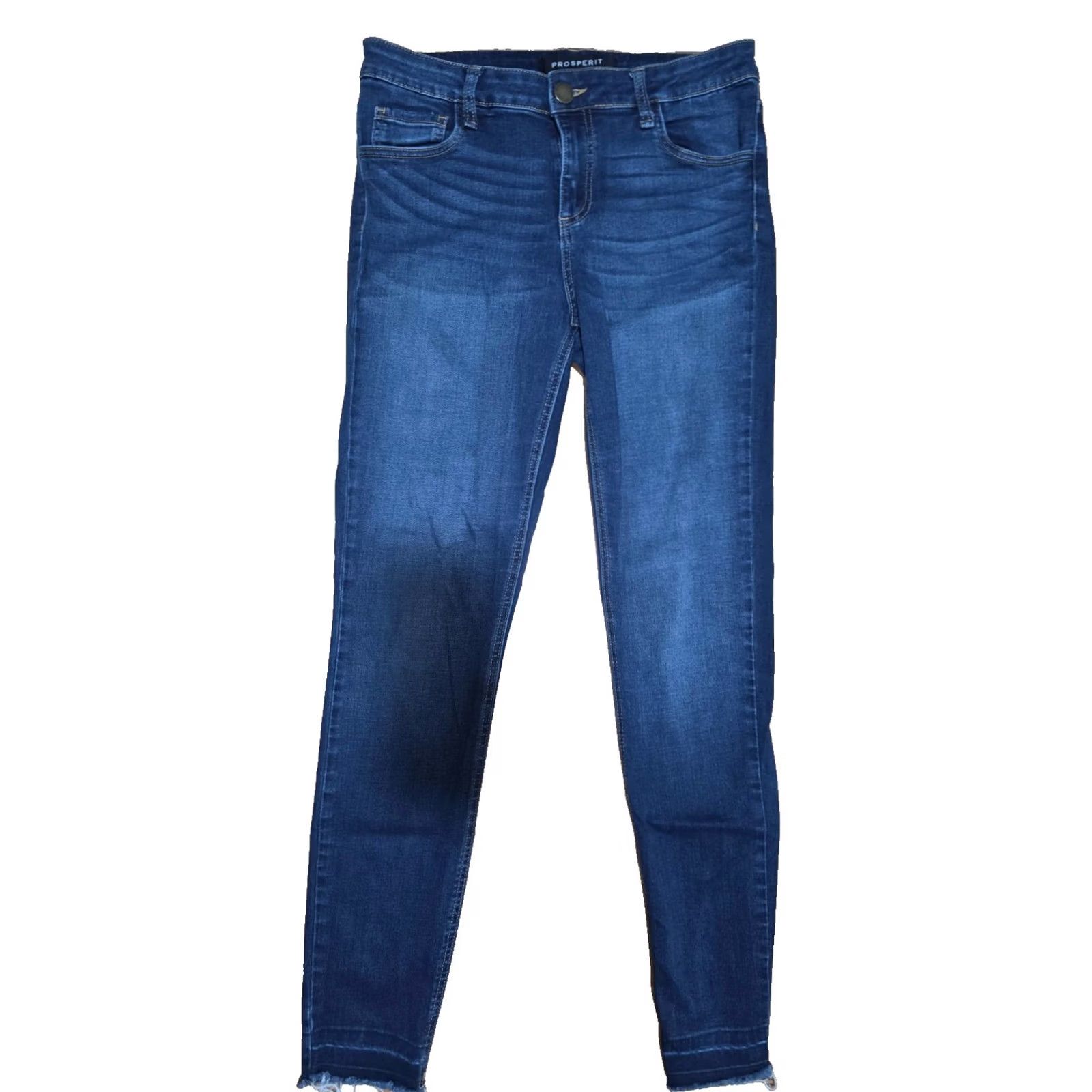 Denime Prosperit Jeans Women's Size 28 Blue Denim 5-Pocket Low Rise Ankle Stretch Cotton Shirt? Size 28" / US 6 / IT 42 - 2 Thumbnail