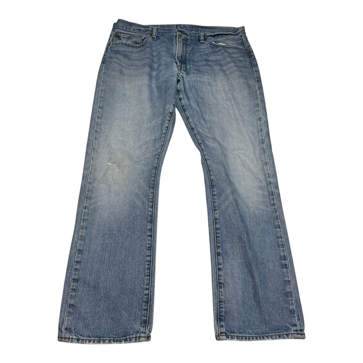 Polo Ralph Lauren Polo Ralph Lauren Slim Straight Distressed Jeans Men 37x30.5 Size US 37 - 4 Thumbnail