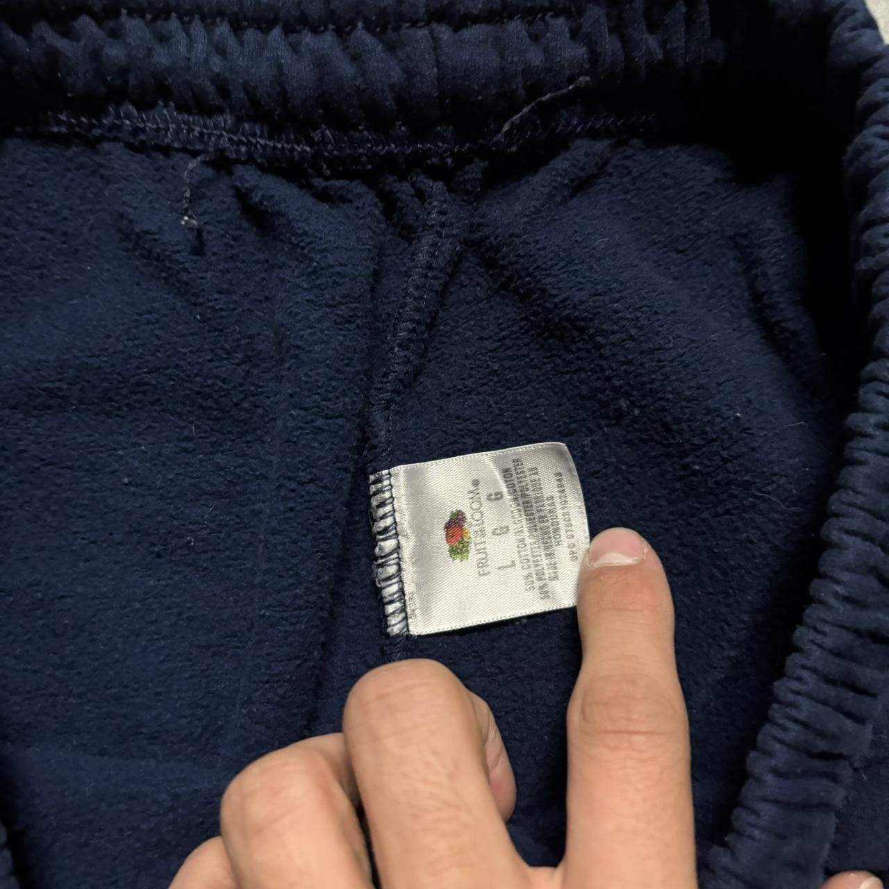 Japanese Brand × Vintage Crazy Vintage Y2K/2000s Navy Blue Skater Essential Sweatpants! Size US 32 / EU 48 - 6 Thumbnail