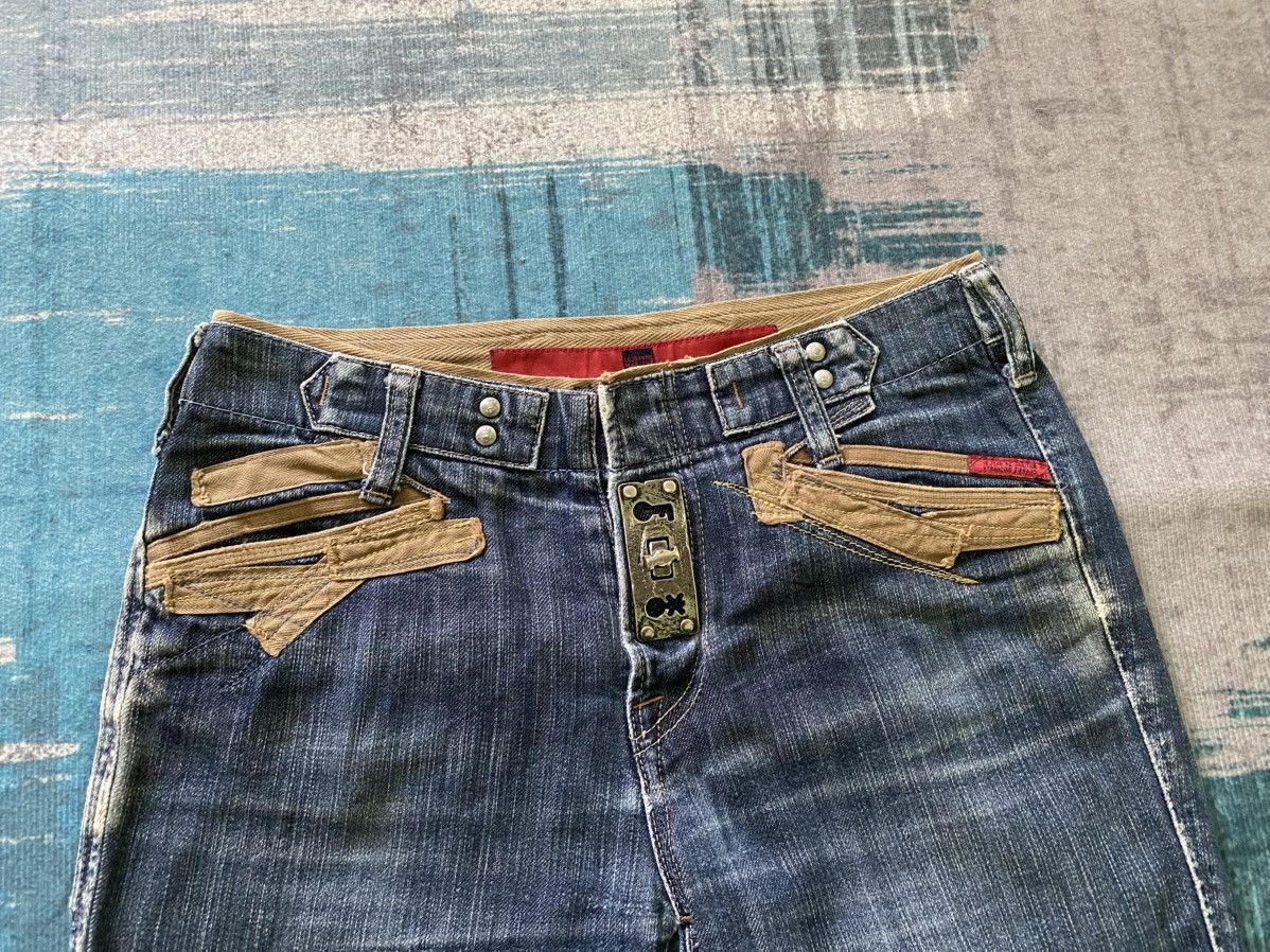 Designer × Marithe + Francois Girbaud Rare Marithe Francois Girbaud Lock Zipper Distressed Denim Size US 29 - 3 Thumbnail