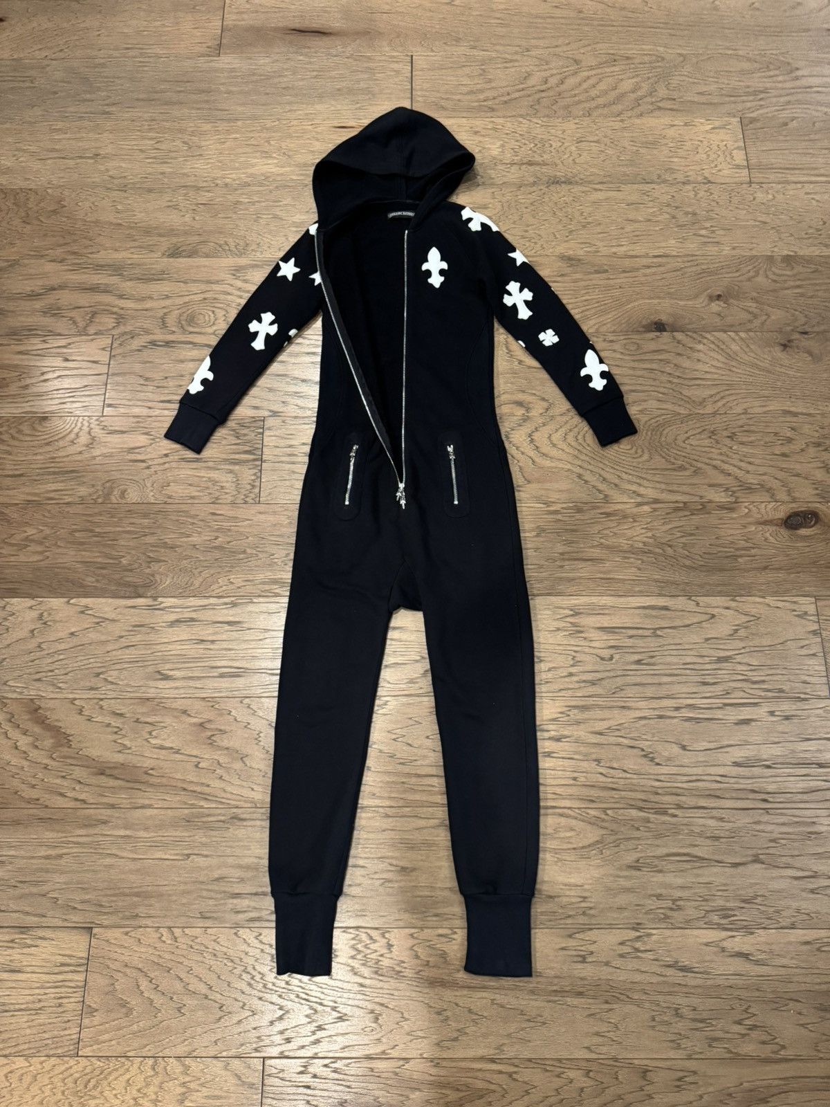 Chrome Hearts Chrome Hearts Multi Motif Leather Patch Onesie Jumpsuit Size US S / EU 44-46 / 1 - 3 Thumbnail